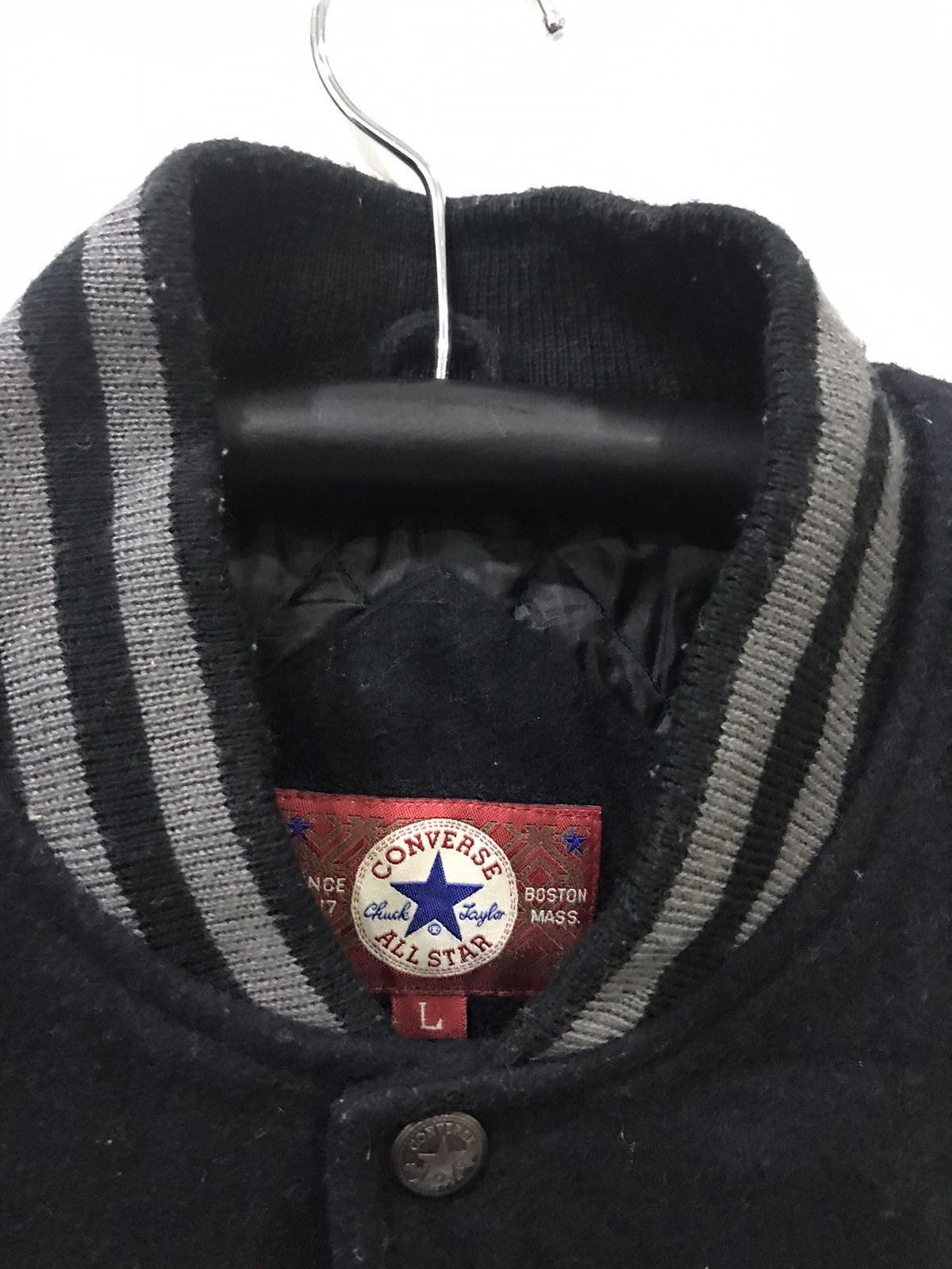 Converse CONVERSE Rare Dope Sick Leather Sleeve Varsity Jacket Size US L / EU 52-54 / 3 - 3 Thumbnail