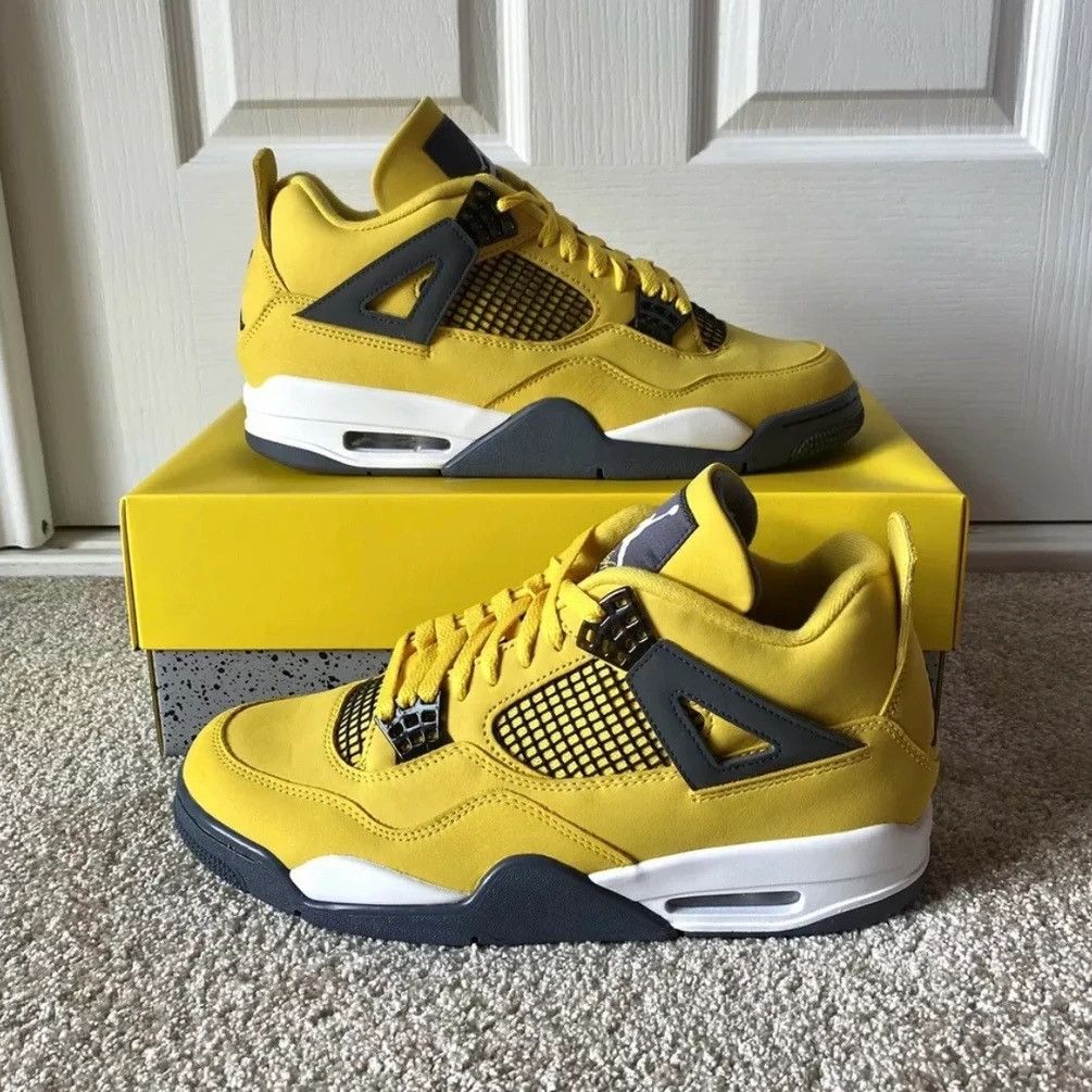 Nike Jordan 4 Retro Lightning Yellow | Grailed