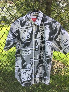 Supreme X Thrasher button up shirt .