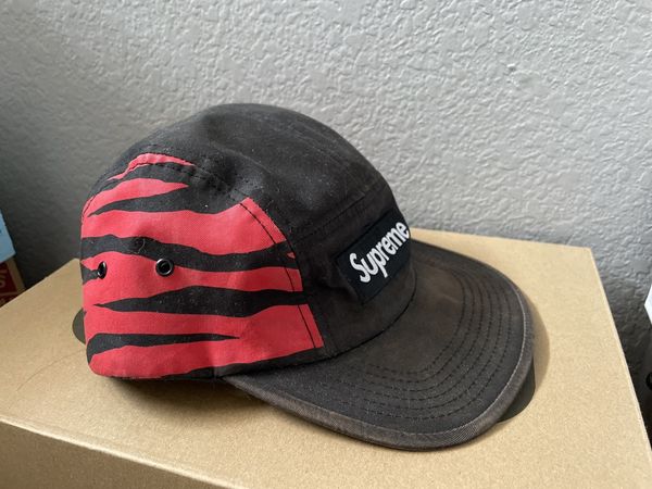 Supreme Supreme Red Zebra Camo Camp Hat | Grailed