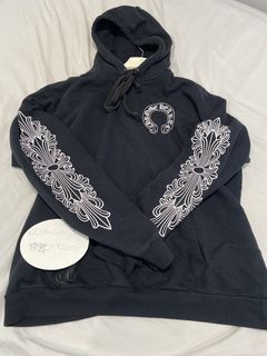 Chrome Hearts Horseshoe Hoodie Black Tie Dye