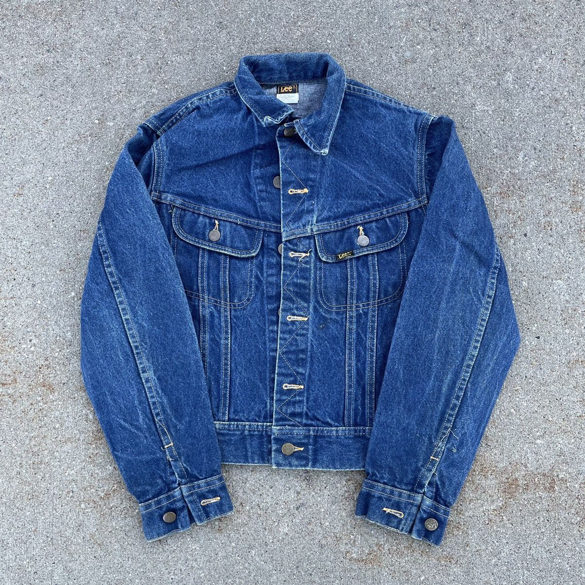 Vintage Lee Denim Vintage Made in USA Darkwash Jacket | Grailed