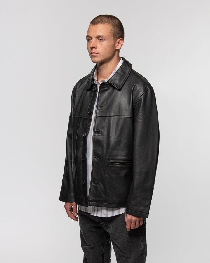 Stussy Stussy Marlon Leather Jacket (MEDIUM) | Grailed