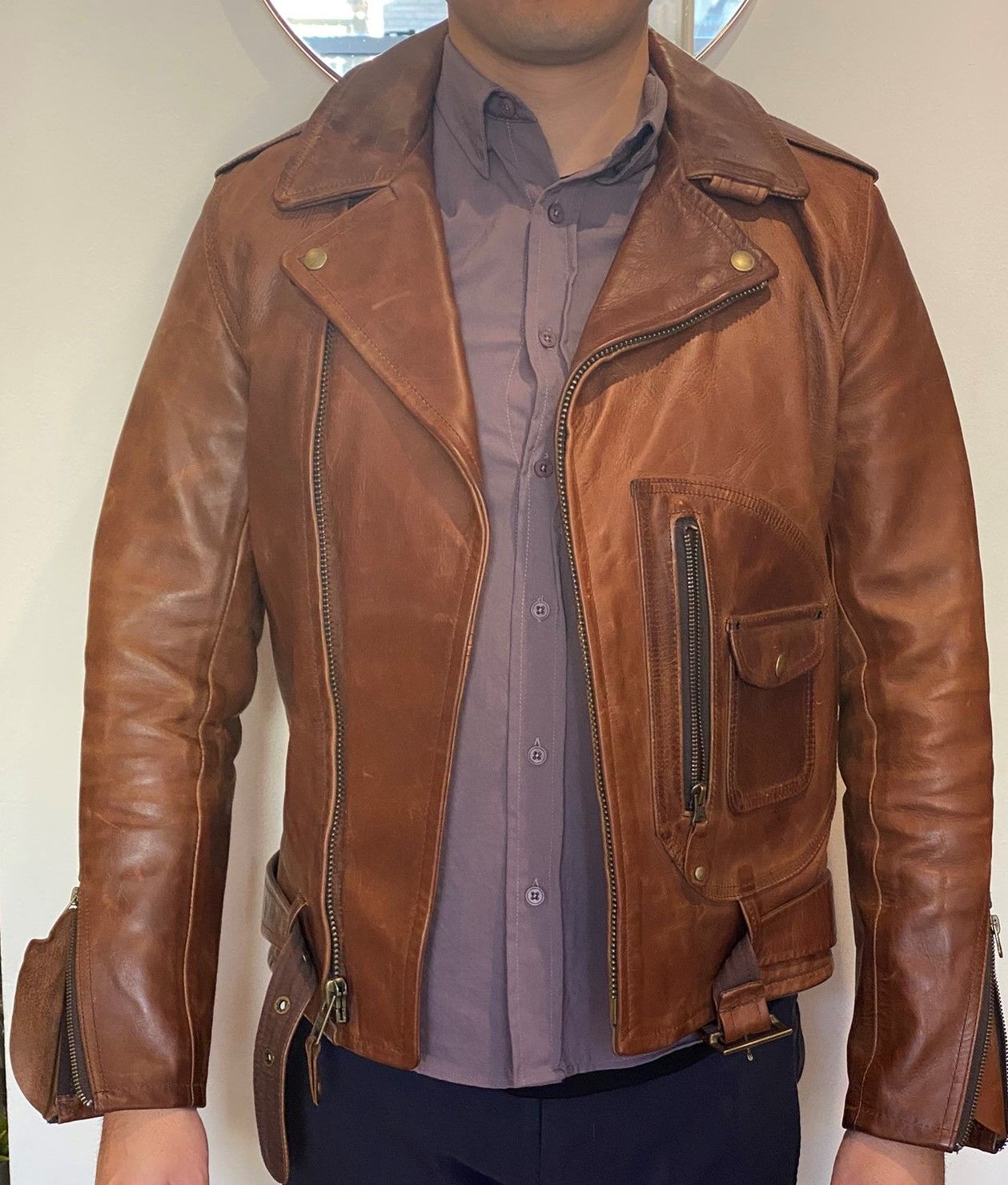 Schott Schott x Context CXL 113 Horween Horsehide Perfecto | Grailed