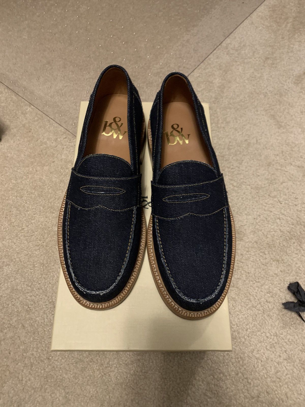 Blackstock & er Blackstock & er denim loafers Grailed