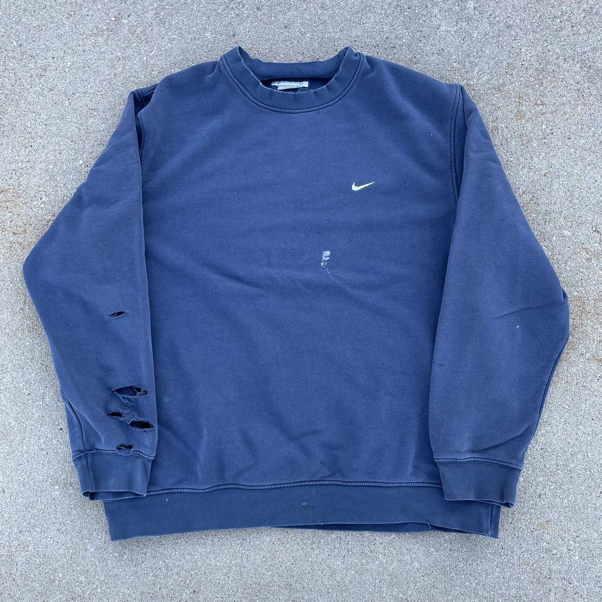 Nike Nike Y2k Grey Tag Little Swoosh Crewneck Sweatshirt | Grailed