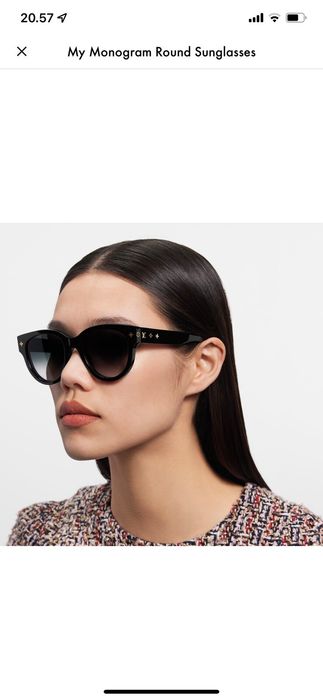 vuitton monogram round sunglasses