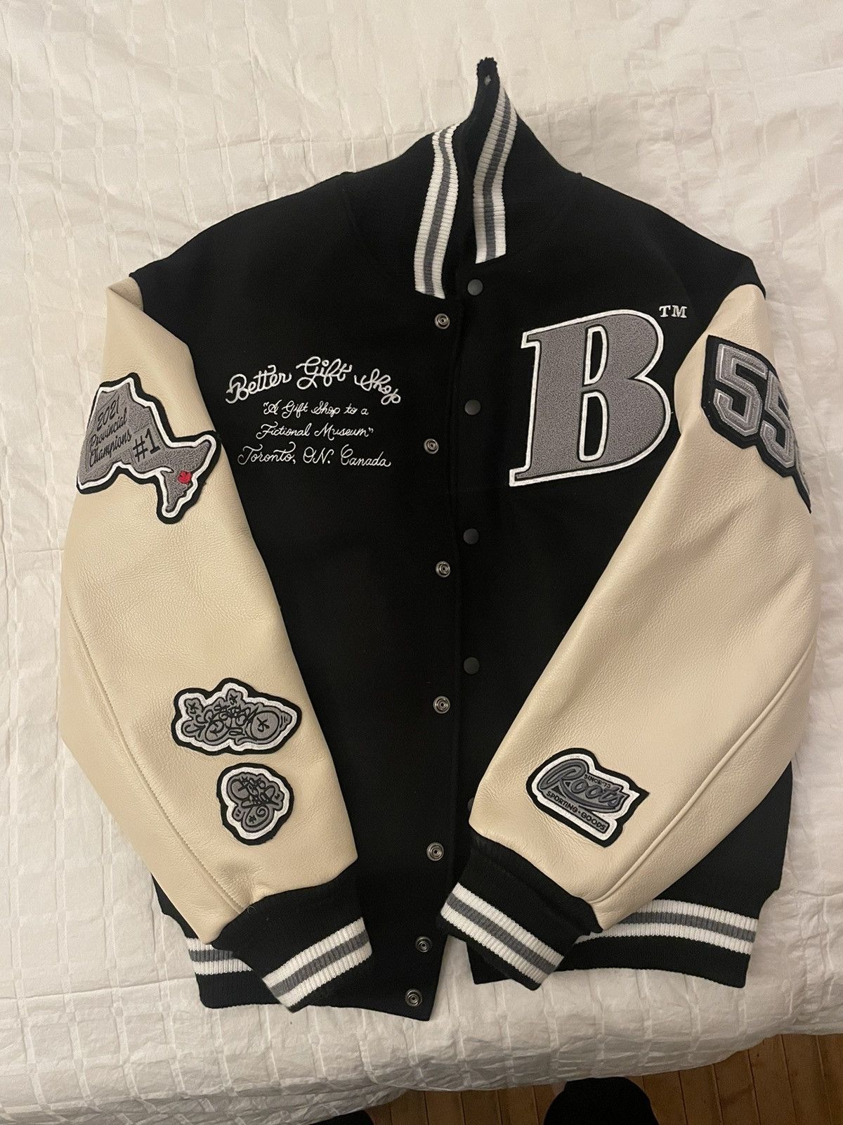 Roots Better Gift Shop x Roots Letterman Varsity Jacket | Grailed