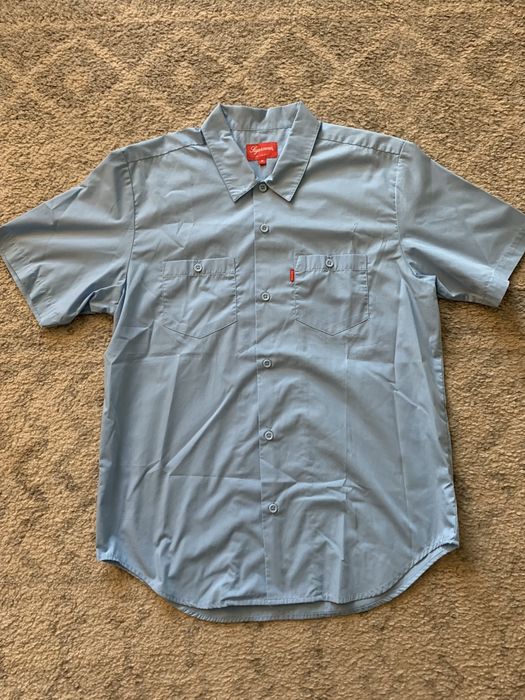 Supreme Supreme Mary S/S Button-Up Work Shirt, Blue, Size Medium