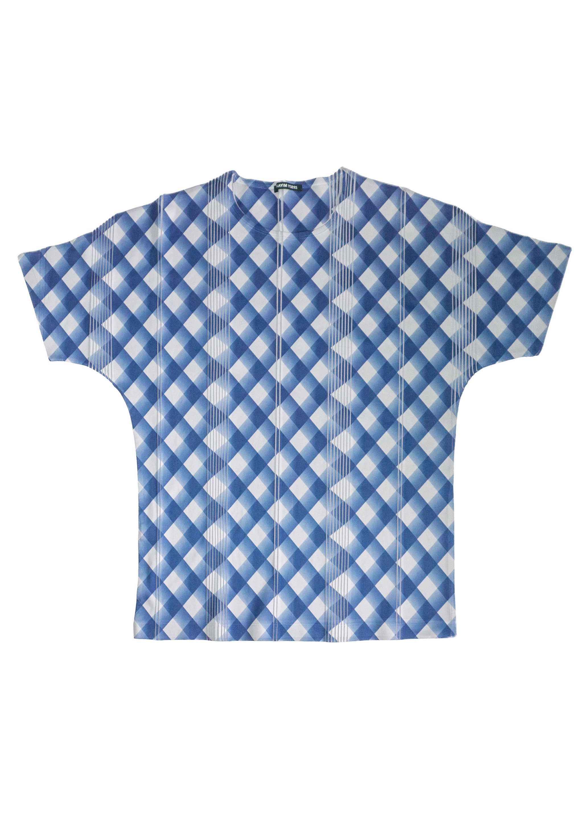 Issey Miyake Issey Miyake Pleated Check Tee Size US M / EU 48-50 / 2 - 1 Thumbnail