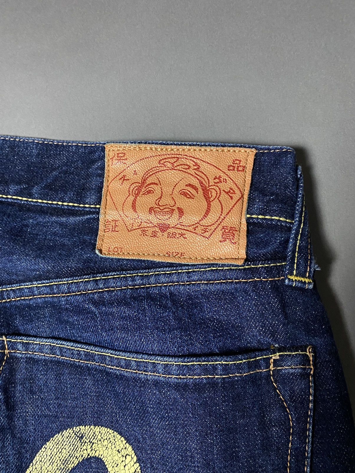 Evisu Evisu Japan vintage selvedge jeans navy denim yellow seagull Size US 32 / EU 48 - 4 Thumbnail