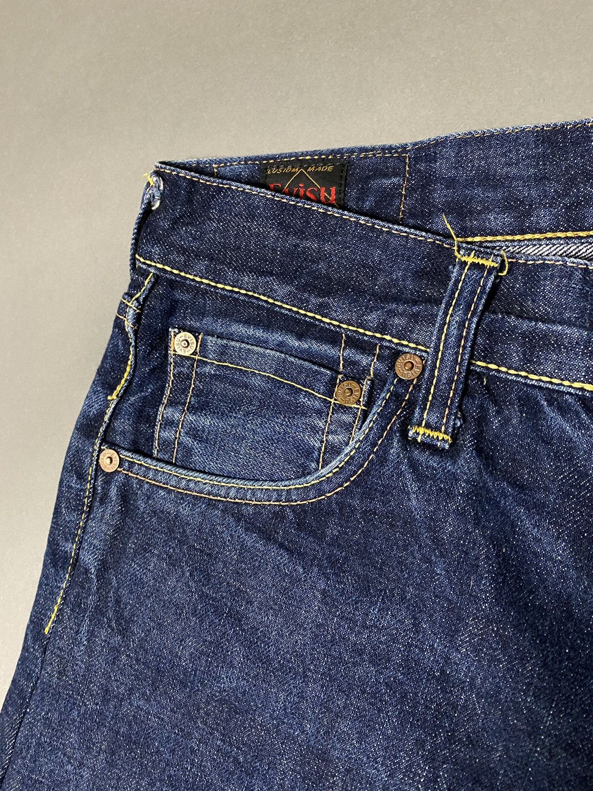 Evisu Evisu Japan vintage selvedge jeans navy denim yellow seagull Size US 32 / EU 48 - 8 Thumbnail