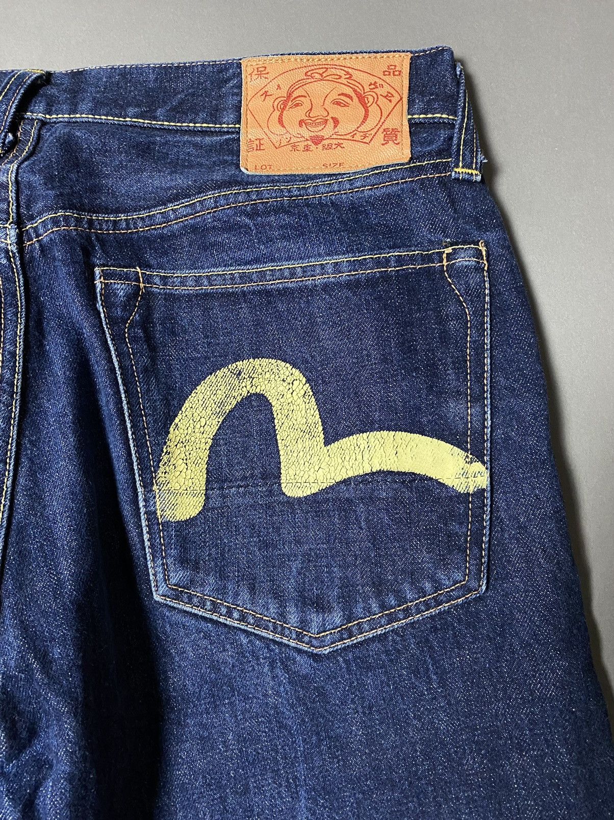 Evisu Evisu Japan vintage selvedge jeans navy denim yellow seagull Size US 32 / EU 48 - 6 Thumbnail