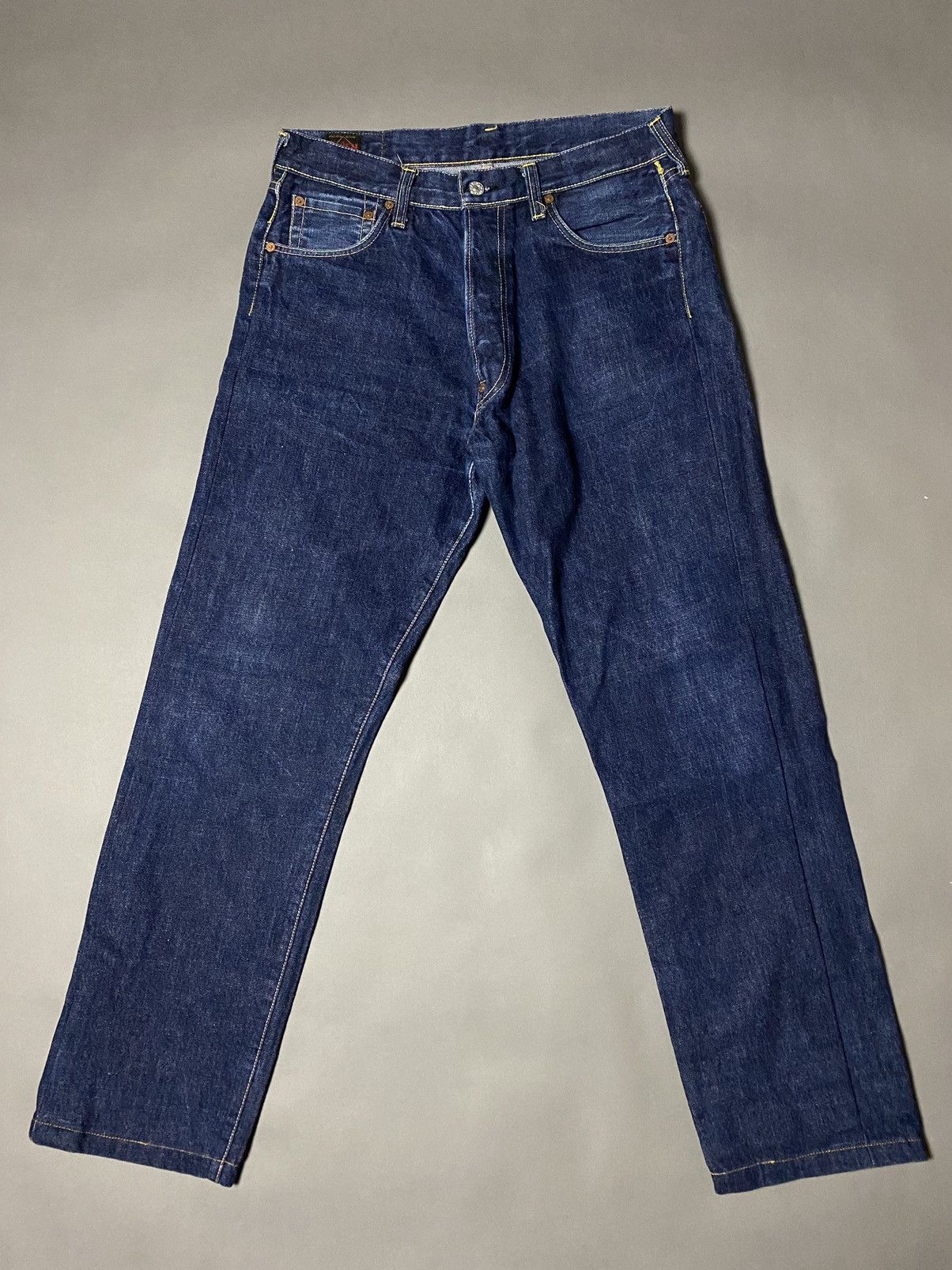 Evisu Evisu Japan vintage selvedge jeans navy denim yellow seagull Size US 32 / EU 48 - 7 Thumbnail