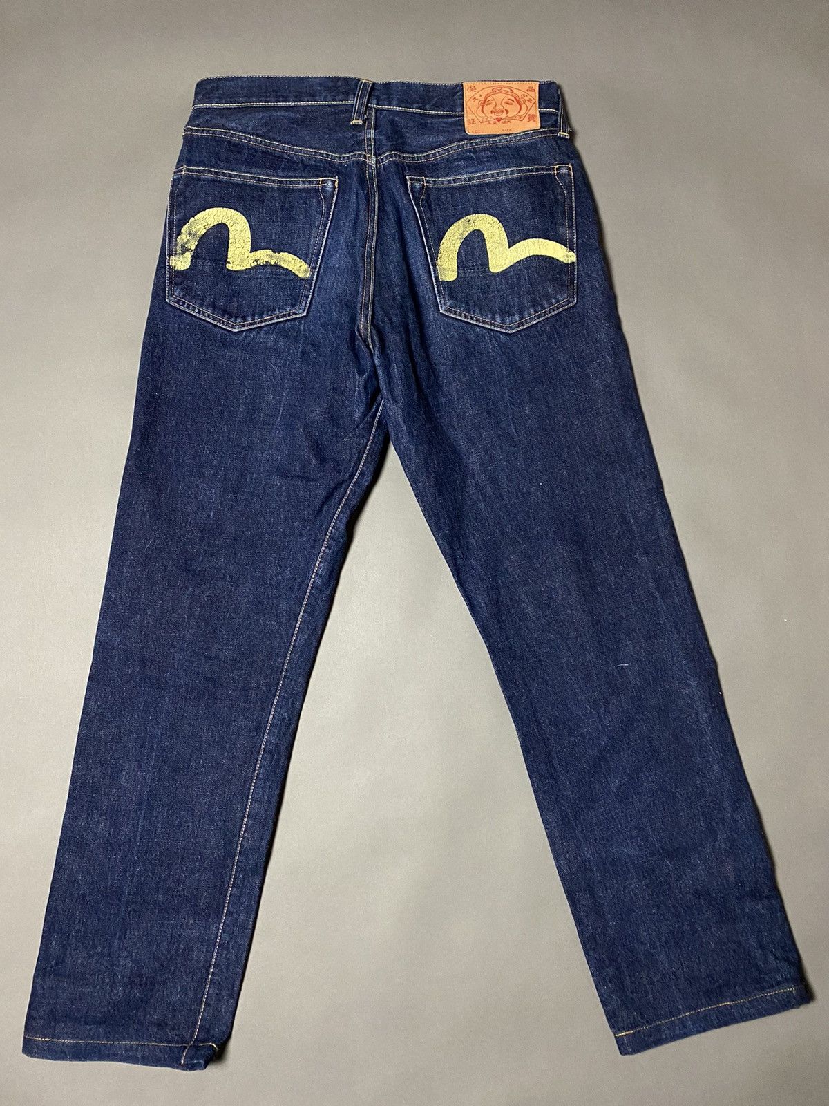 Evisu Evisu Japan vintage selvedge jeans navy denim yellow seagull Size US 32 / EU 48 - 2 Thumbnail