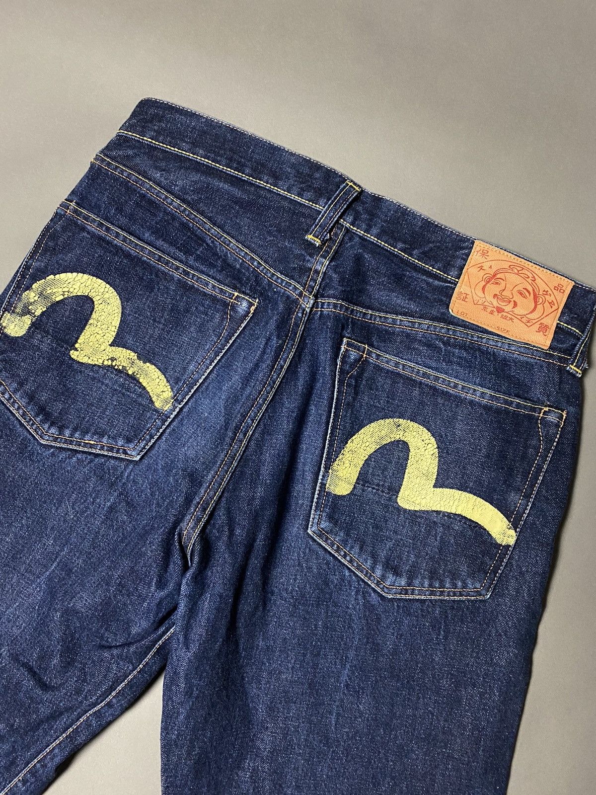 Evisu Evisu Japan vintage selvedge jeans navy denim yellow seagull Size US 32 / EU 48 - 1 Thumbnail