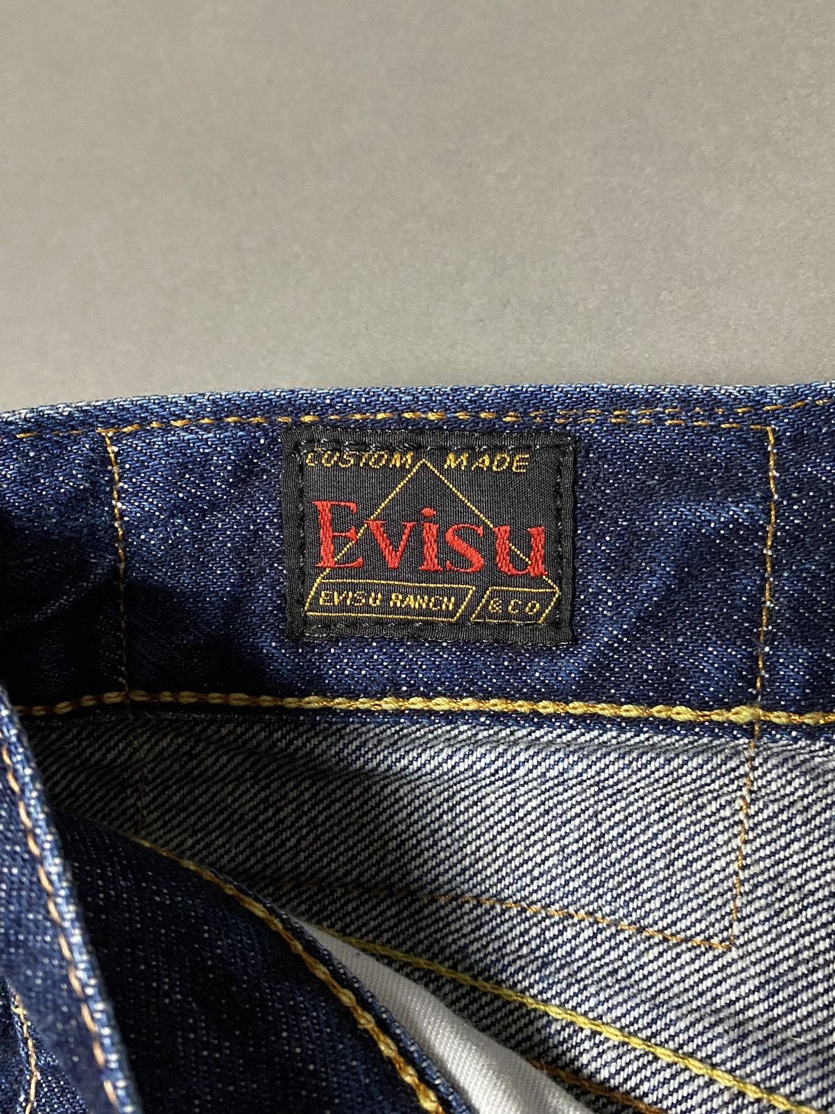 Evisu Evisu Japan vintage selvedge jeans navy denim yellow seagull Size US 32 / EU 48 - 10 Thumbnail
