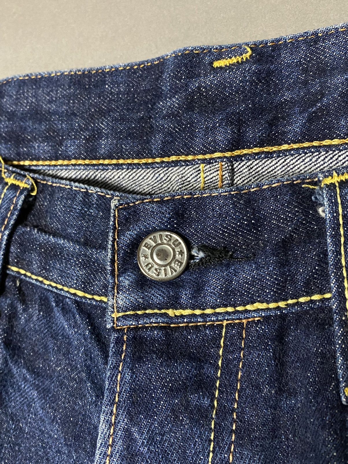 Evisu Evisu Japan vintage selvedge jeans navy denim yellow seagull Size US 32 / EU 48 - 9 Thumbnail