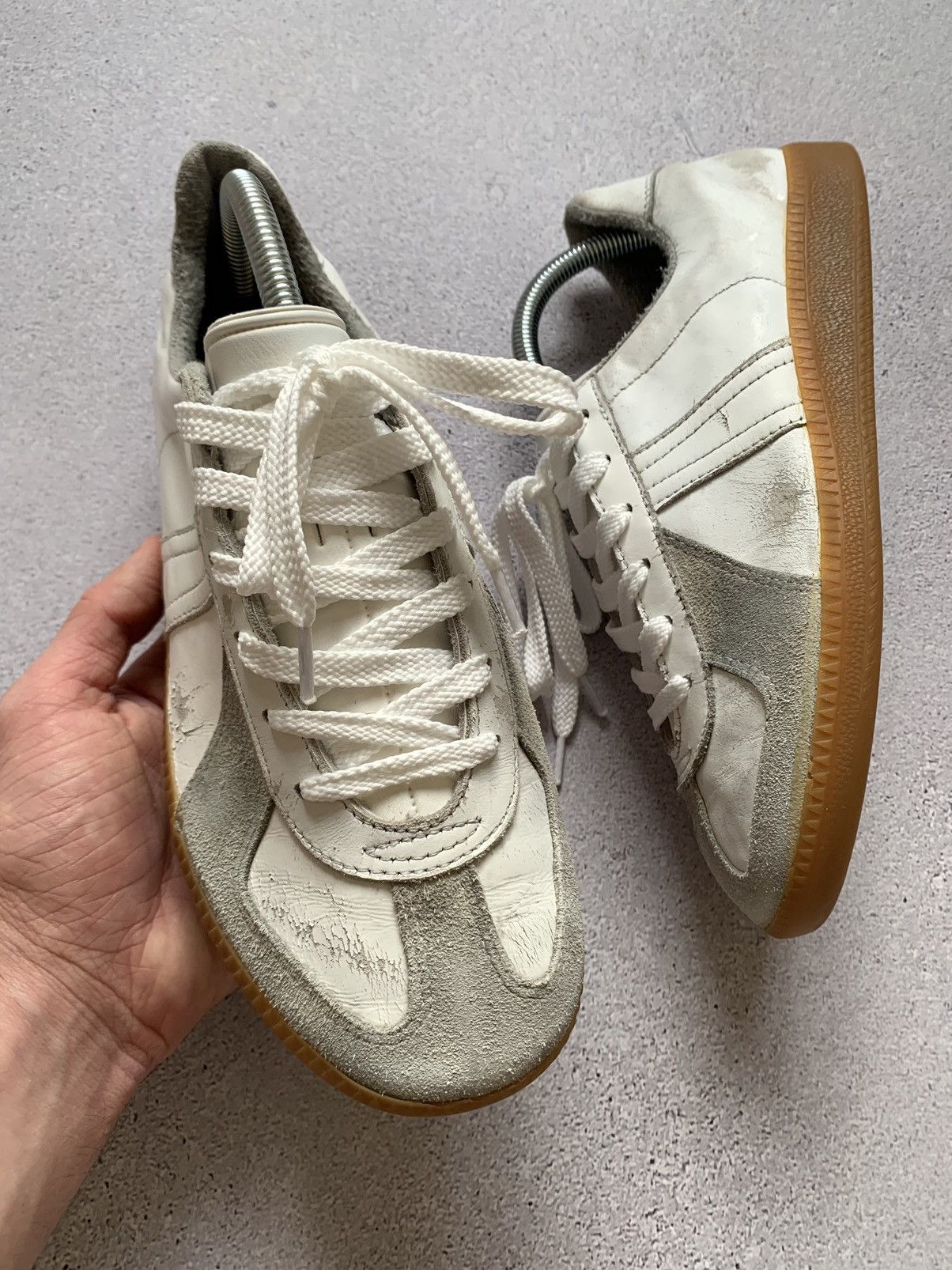BW SPORT German trainers Men's 26.5cm unclear white type Vintage Second Hand