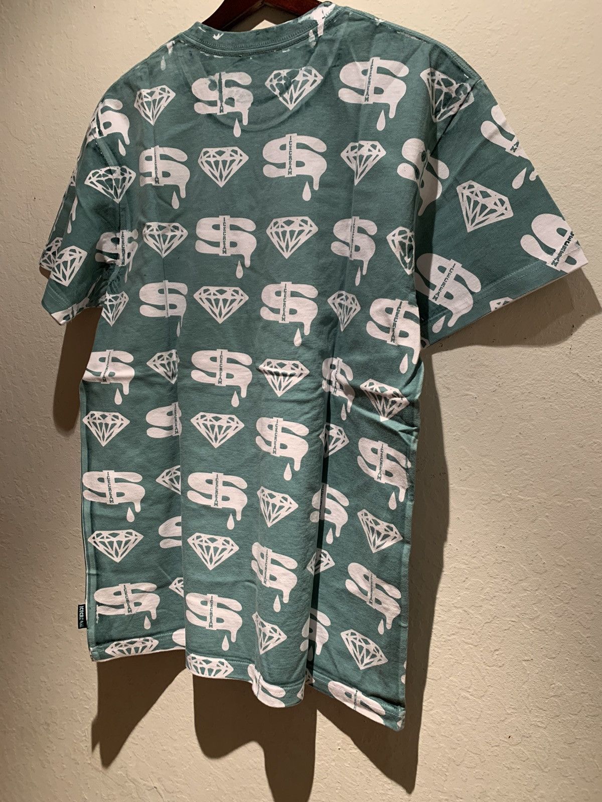 Billionaire Boys Club × Icecream × Pharrell *RARE* New Ice Cream Diamond & Dollar Garment Dye Shirt S&M Size US S / EU 44-46 / 1 - 2 Thumbnail