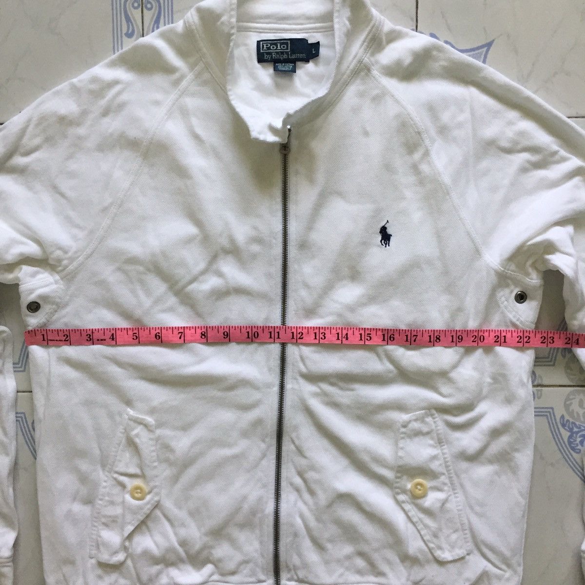 Polo Ralph Lauren All White Polo by Ralph Lauren Zipper Sweater Jacket Size US L / EU 52-54 / 3 - 19 Thumbnail