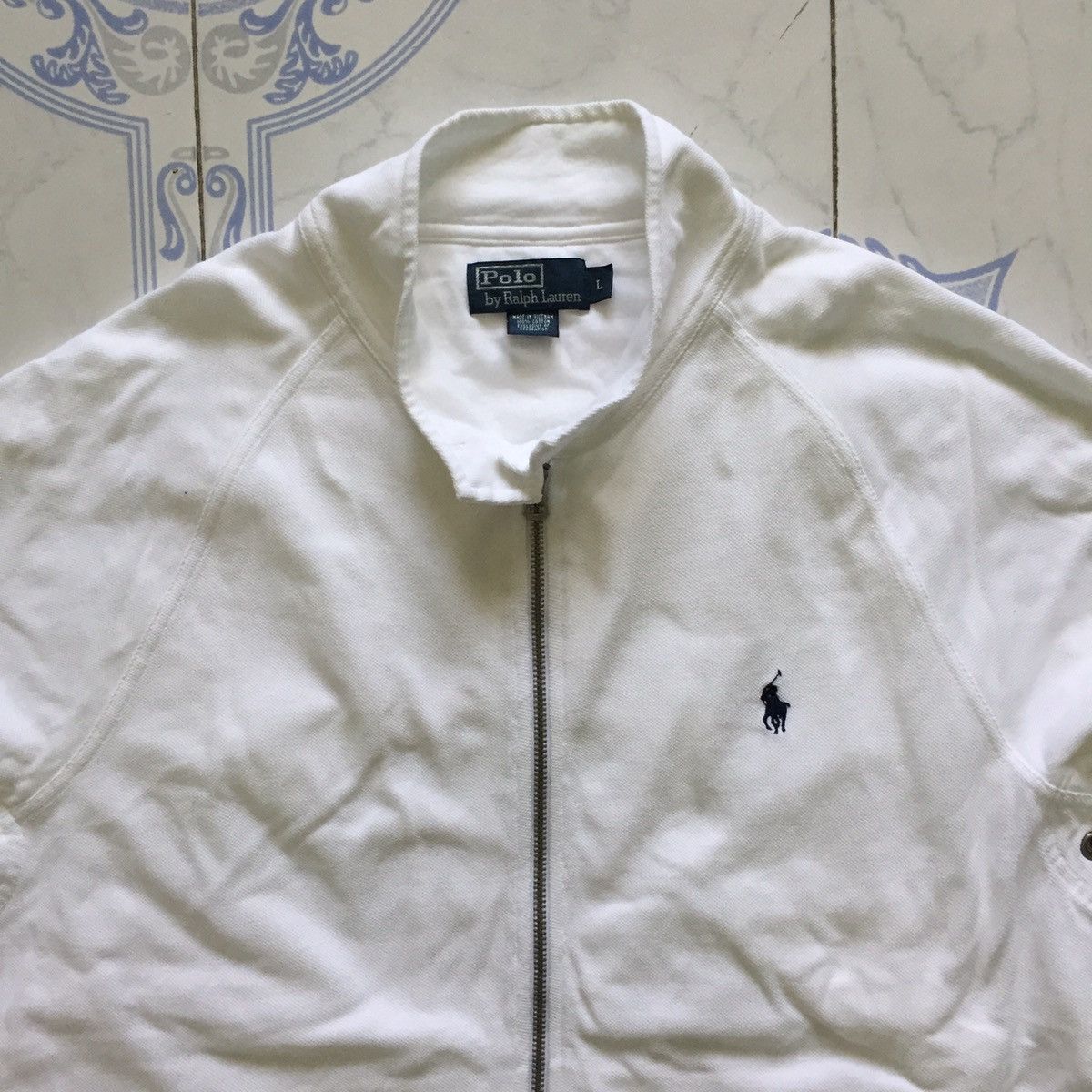 Polo Ralph Lauren All White Polo by Ralph Lauren Zipper Sweater Jacket Size US L / EU 52-54 / 3 - 9 Thumbnail