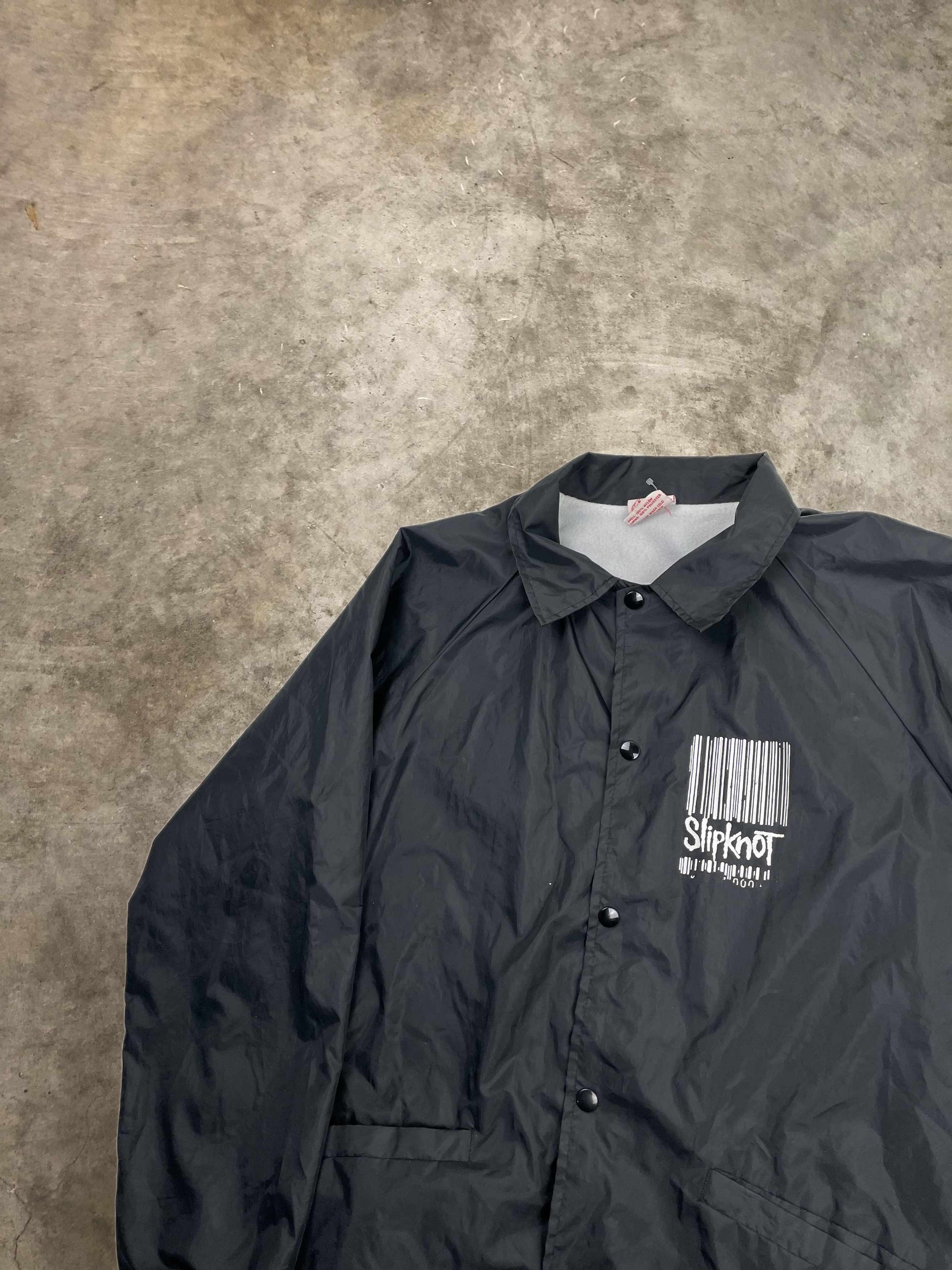 Vintage Vintage Slipknot Coaches Jacket Barcode Logo Black