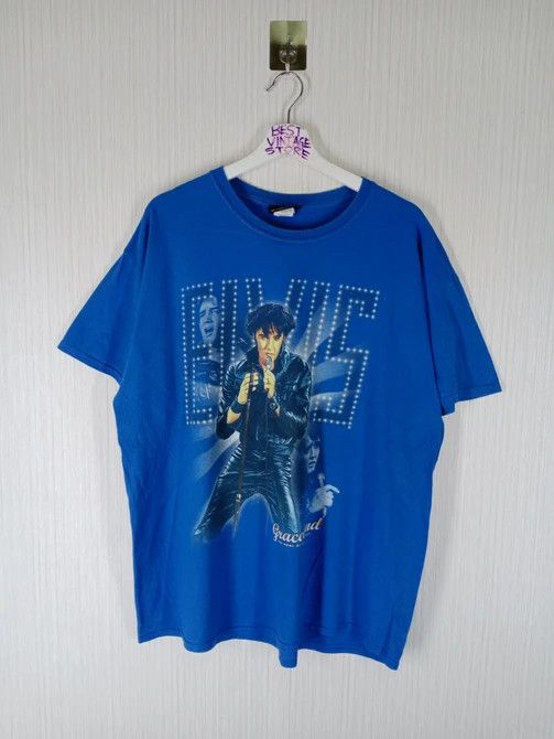 Band Tees × Rap Tees RARE VINTAGE ELVIS PRESLEY ROCK STAR TEE Size US XL / EU 56 / 4 - 1 Thumbnail