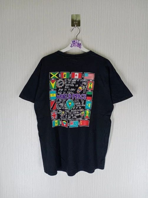 Band Tees × Bob Marley Vintage 90s Irie Jamaica World Peace Tshirt Size US L / EU 52-54 / 3 - 2 Thumbnail
