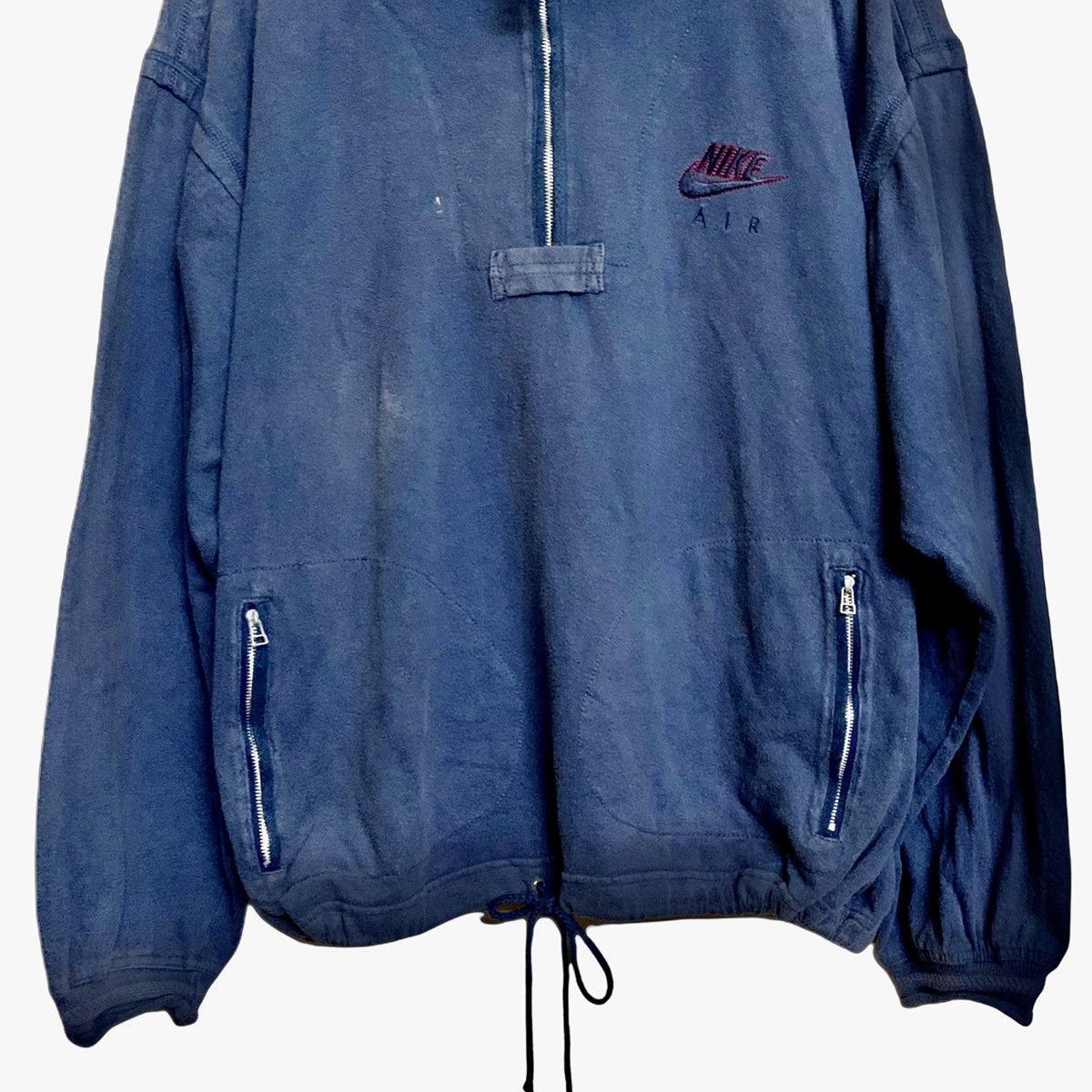 Nike Vtg Nike Air Embroidered 1/4 Zip Up Sweatshirt Size US M / EU 48-50 / 2 - 3 Thumbnail