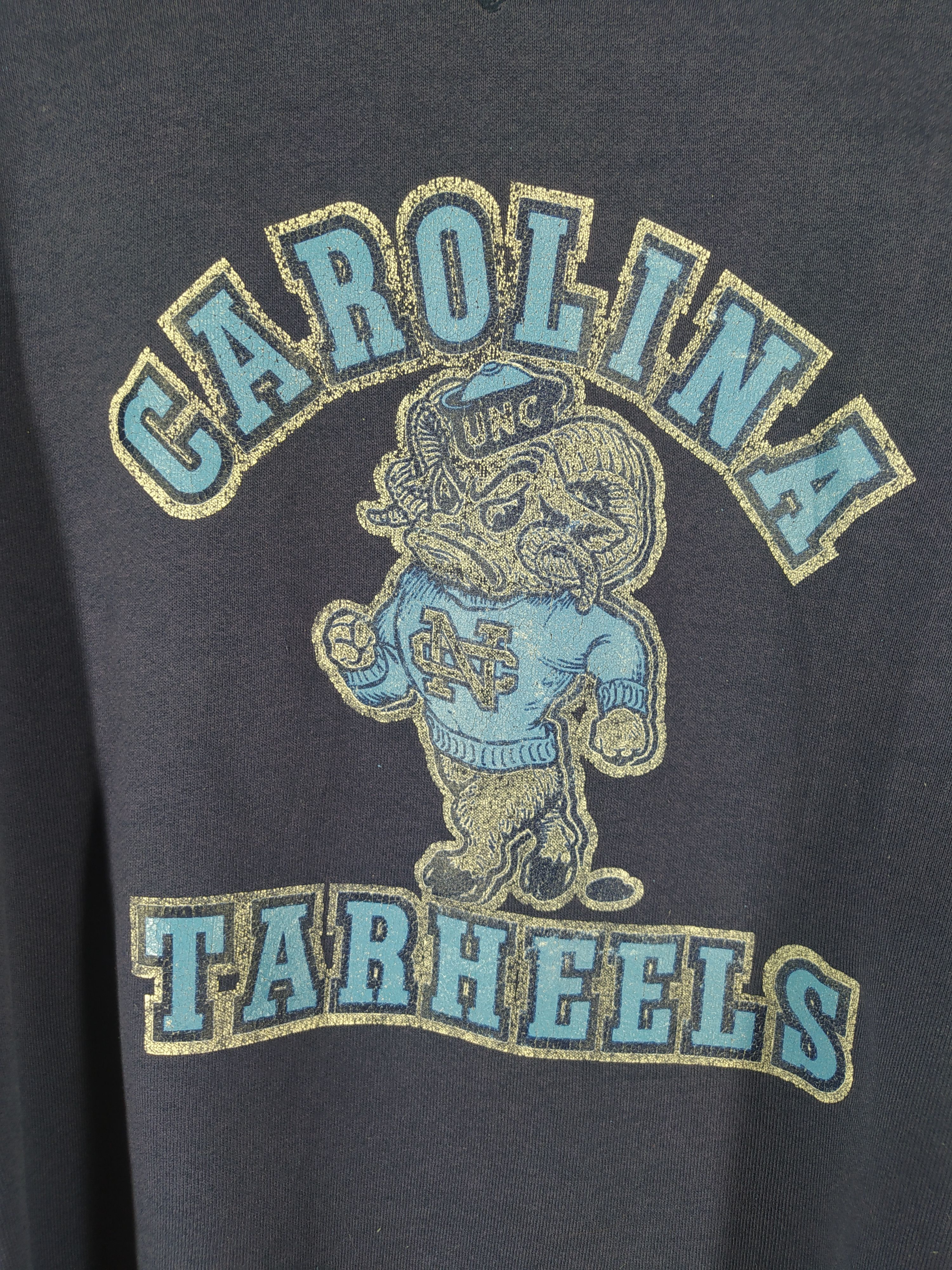 Russell Athletic Vintage 80s Blue Sun Faded Carolina tarheels Size US M / EU 48-50 / 2 - 4 Thumbnail