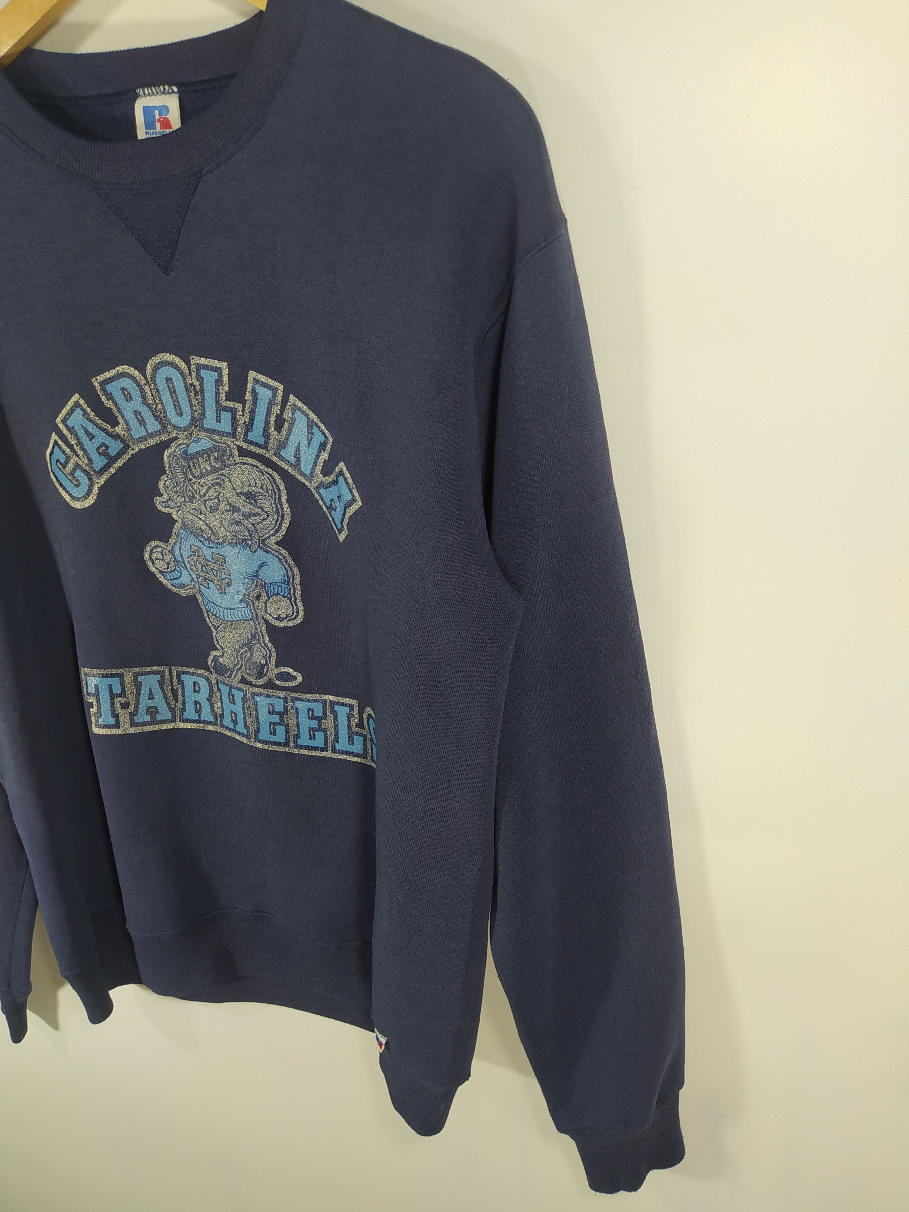 Russell Athletic Vintage 80s Blue Sun Faded Carolina tarheels Size US M / EU 48-50 / 2 - 3 Thumbnail