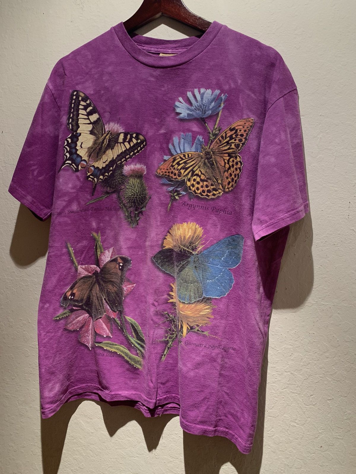 The Mountain × Vintage *RARE* Vintage The Mountain Butterfly & Plants Nature Shirt Size US M / EU 48-50 / 2 - 1 Thumbnail