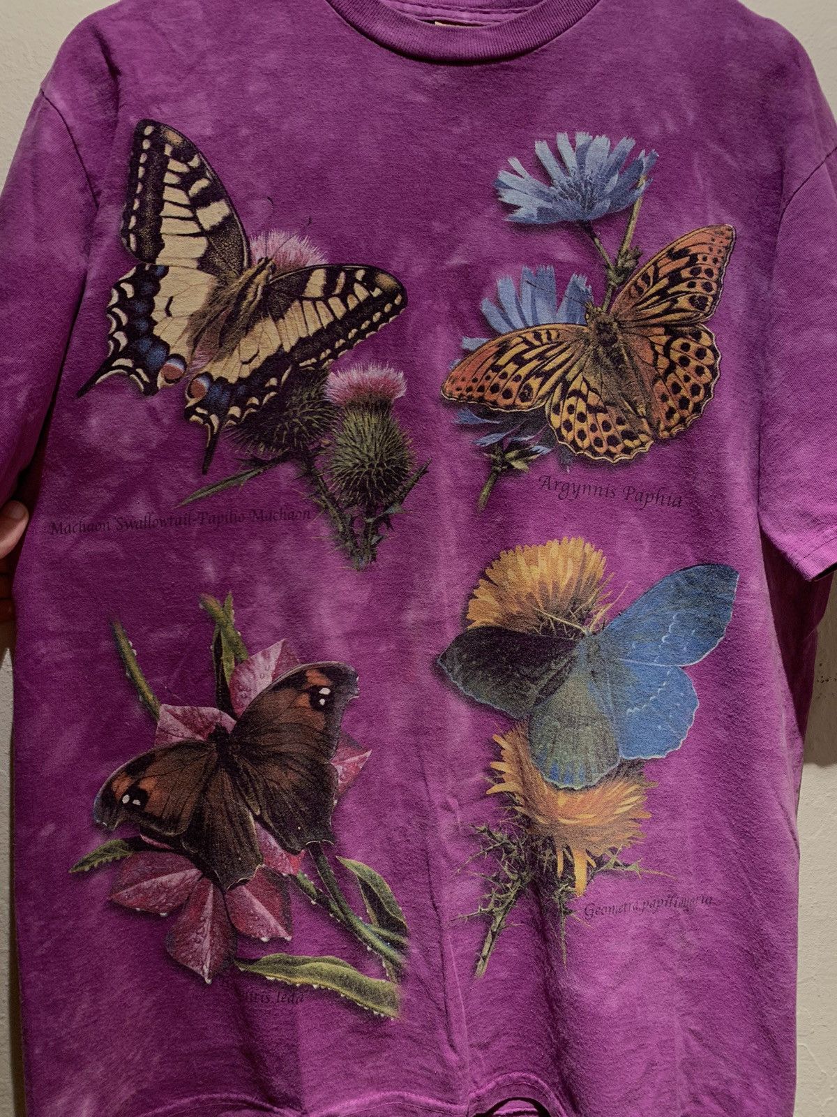 The Mountain × Vintage *RARE* Vintage The Mountain Butterfly & Plants Nature Shirt Size US M / EU 48-50 / 2 - 3 Thumbnail