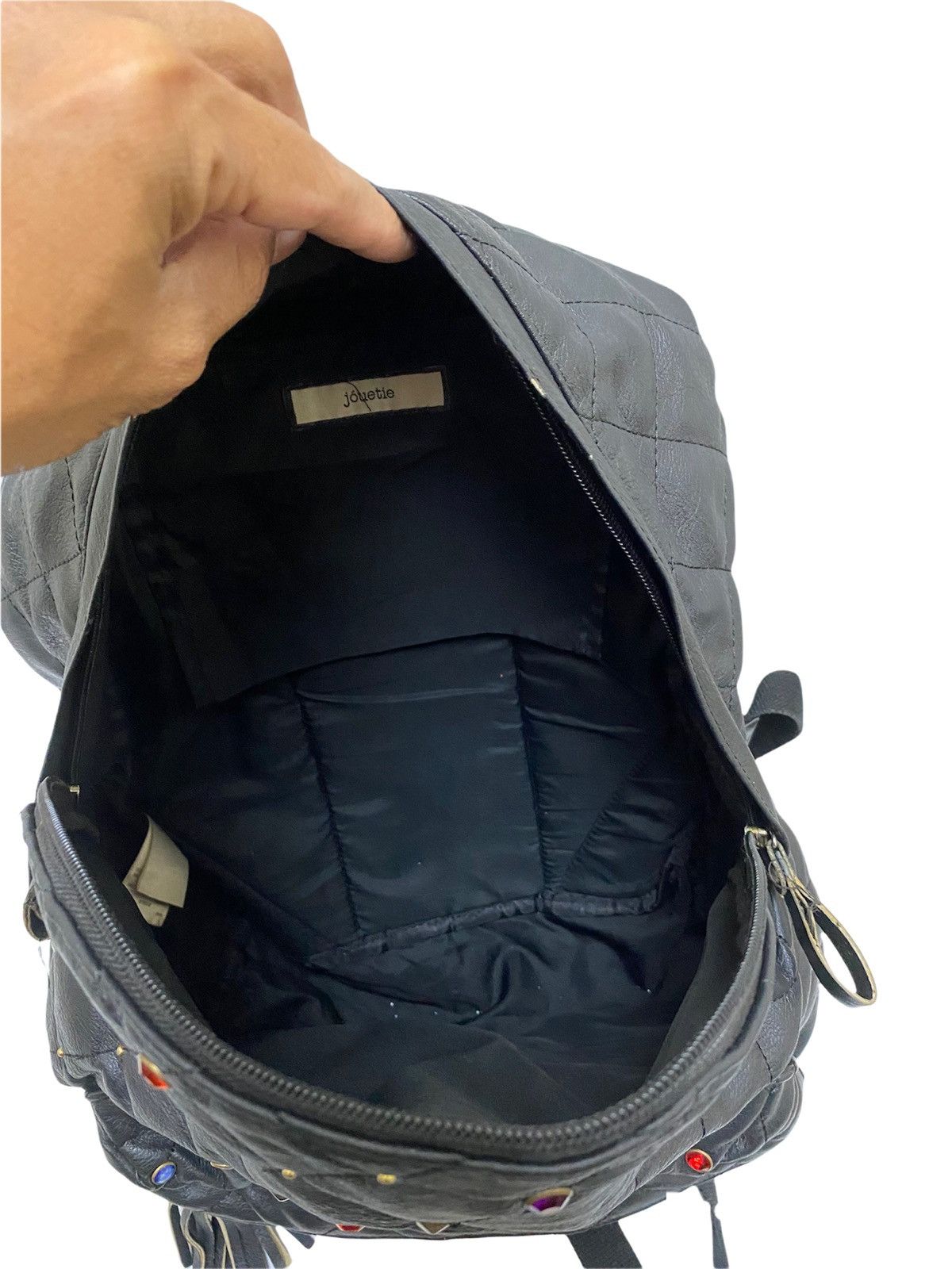 Japanese Brand Vintage thrasher Leather Bagpack✖️Nylon Size ONE SIZE - 4 Thumbnail