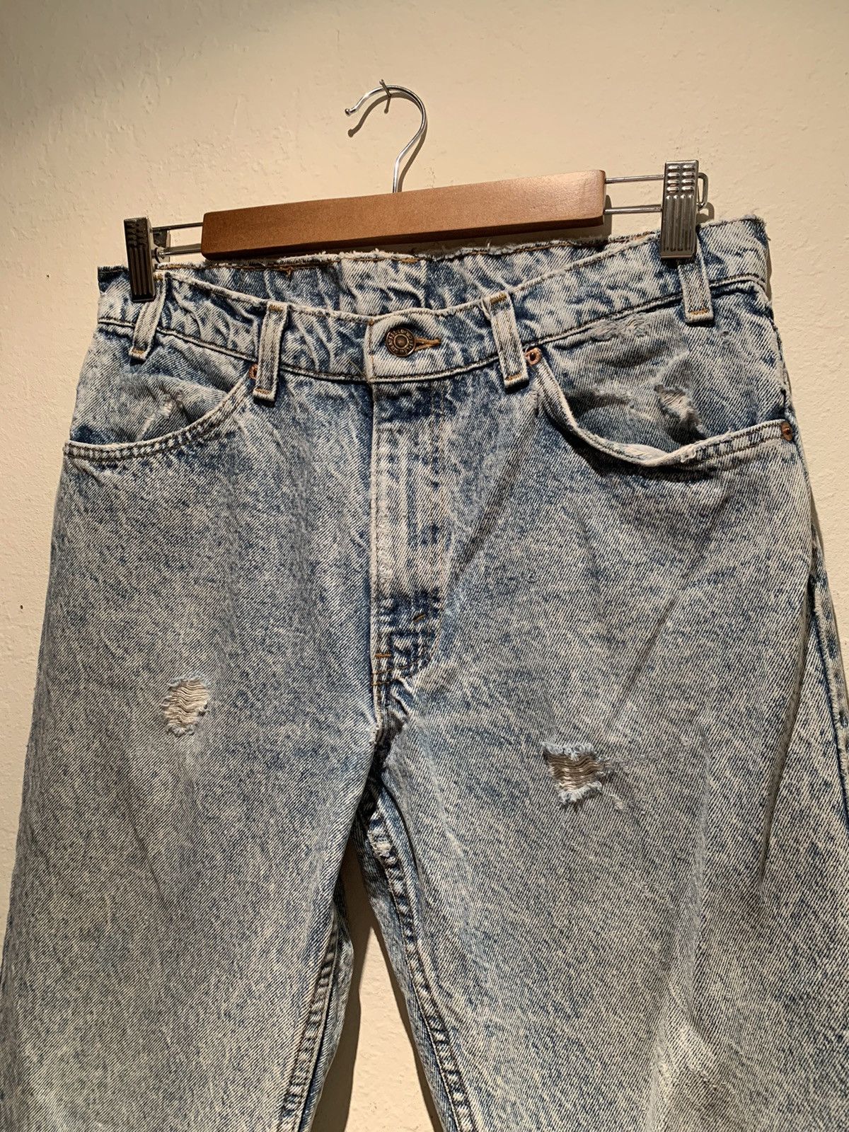 Levi's × Levi's Vintage Clothing × Vintage *RARE* Vintage Levi’s 505 Orange Tab Denim Jeans - 33 x 32 Size US 33 - 3 Thumbnail