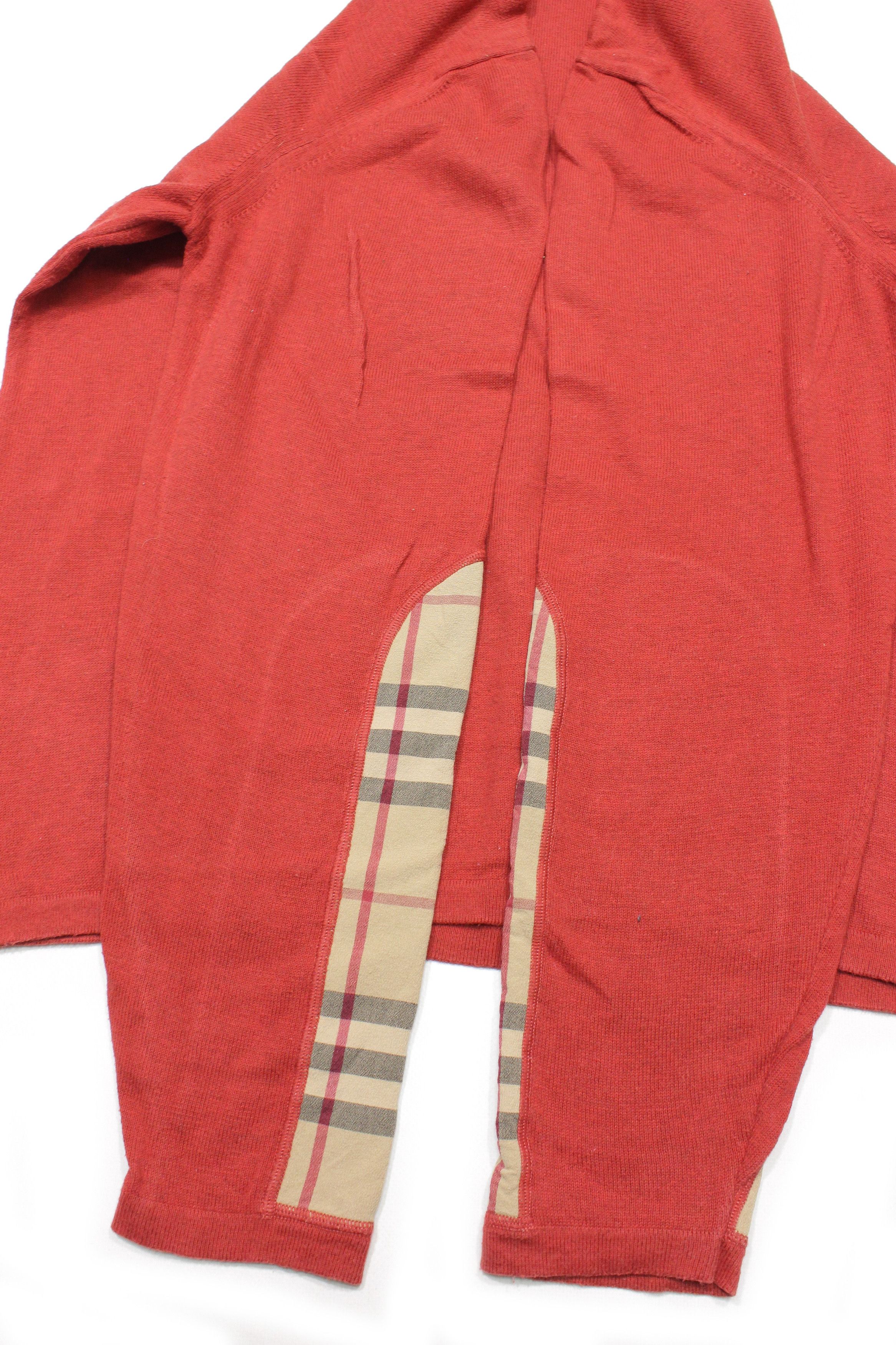 Burberry London Nova Check Sleeve Sweater Vintage Size US M / EU 48-50 / 2 - 6 Thumbnail