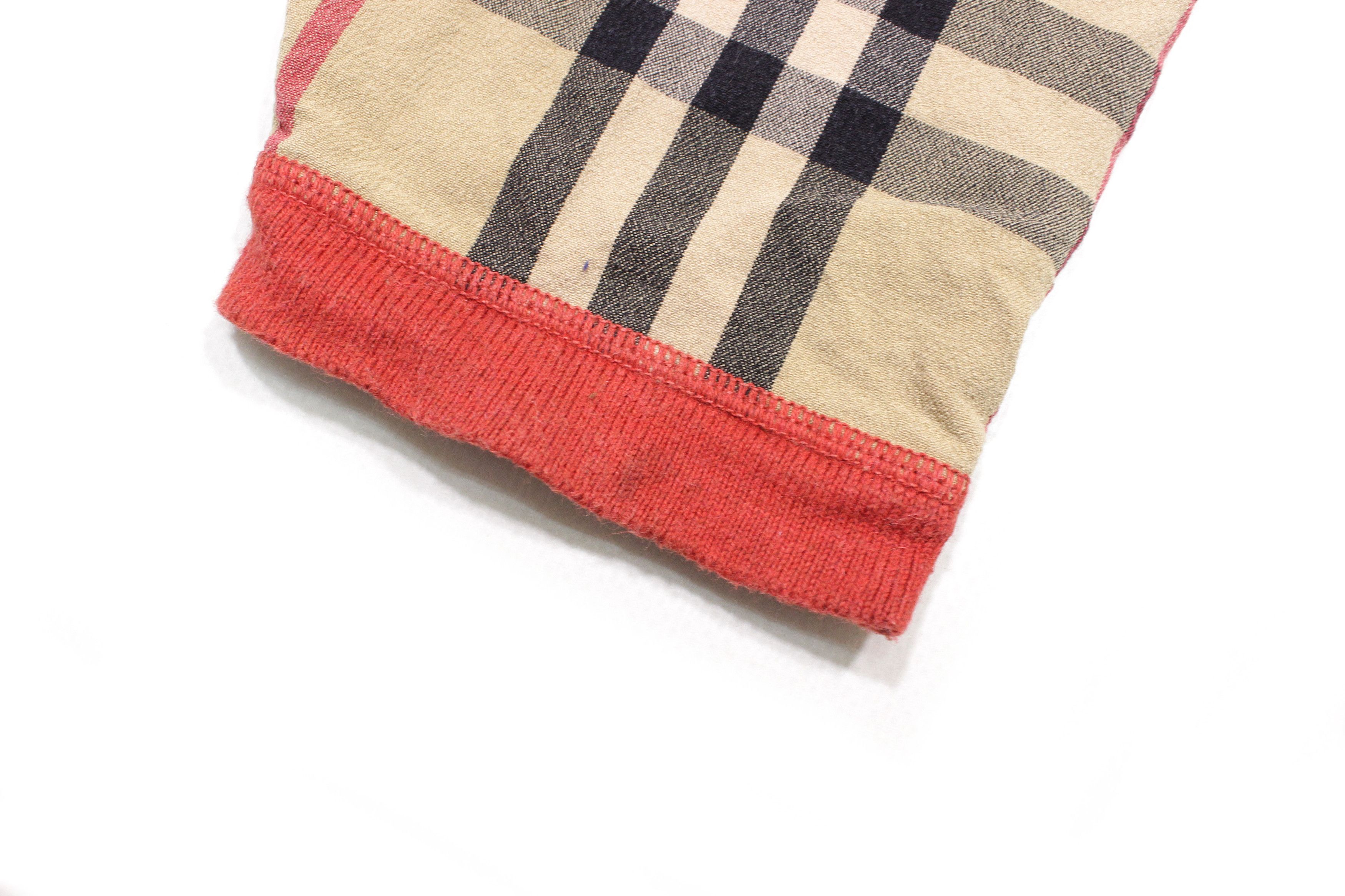 Burberry London Nova Check Sleeve Sweater Vintage Size US M / EU 48-50 / 2 - 7 Thumbnail