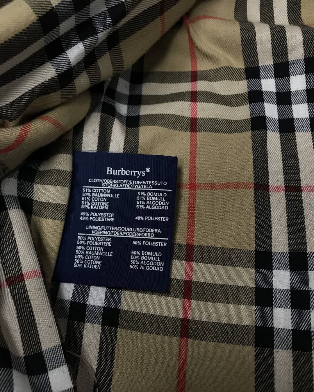 Burberry × Vintage Burberrys Vintage beige check trench coat mens Size US L / EU 52-54 / 3 - 4 Thumbnail