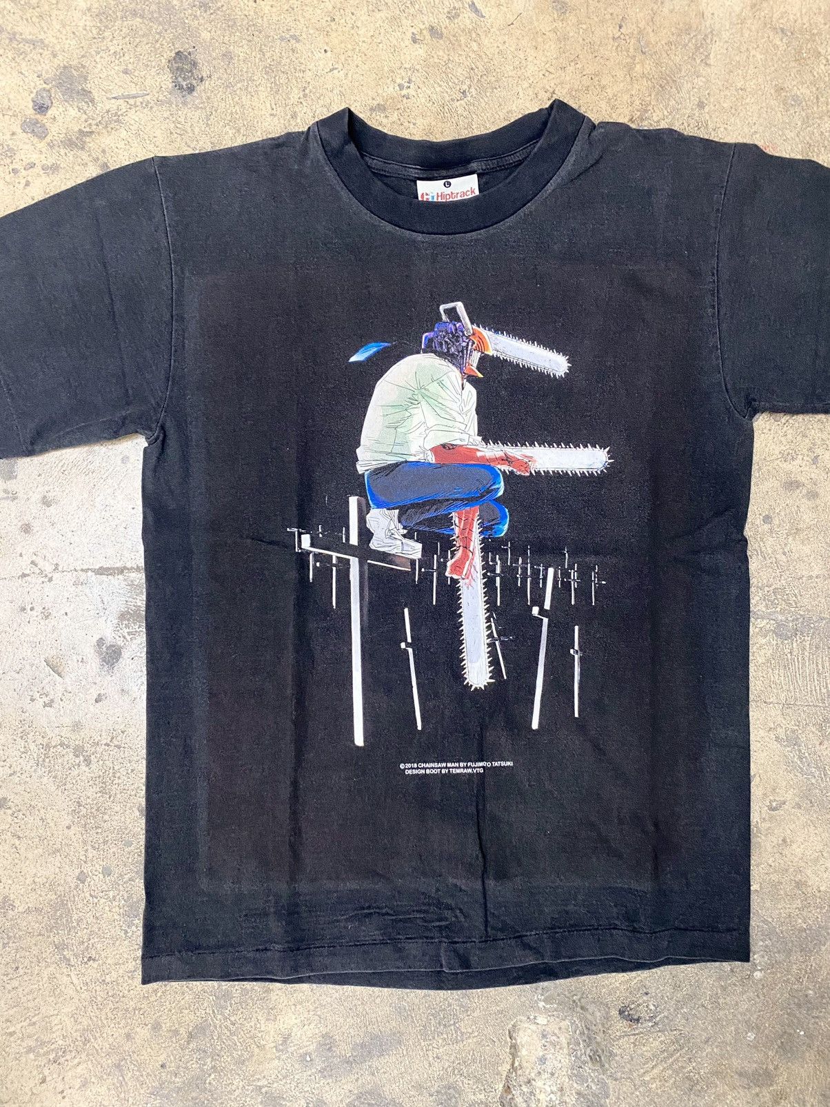 Comics × Streetwear Chainsaw man Bootleg Tee L XL denji Manga 