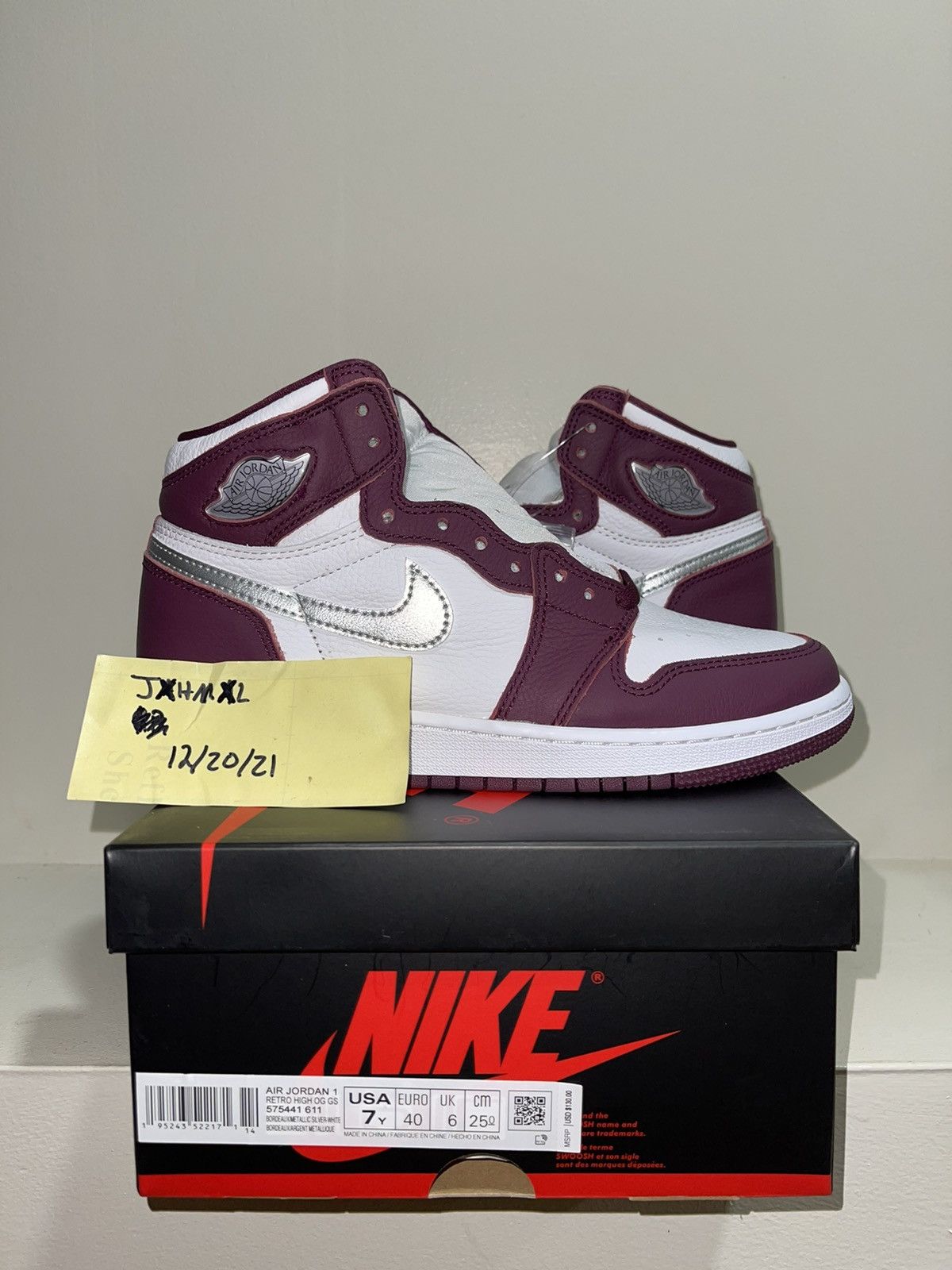 Nike Jordan 1 Retro High OG 'Bourdeaux' GS | Grailed