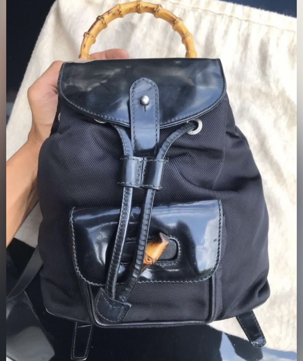 Gucci Authentic Vintage GUCCI Bambo Small backpack Size ONE SIZE - 1 Thumbnail