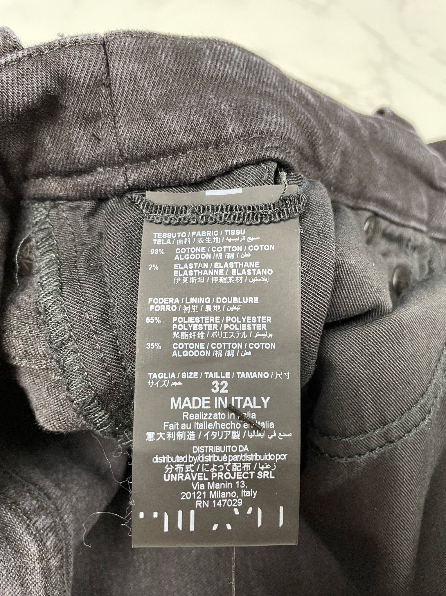 Ben Taverniti Unravel Project LOWEST PRICE Unravel Project Distoyed Skinny Jeans Size US 32 / EU 48 - 11 Thumbnail