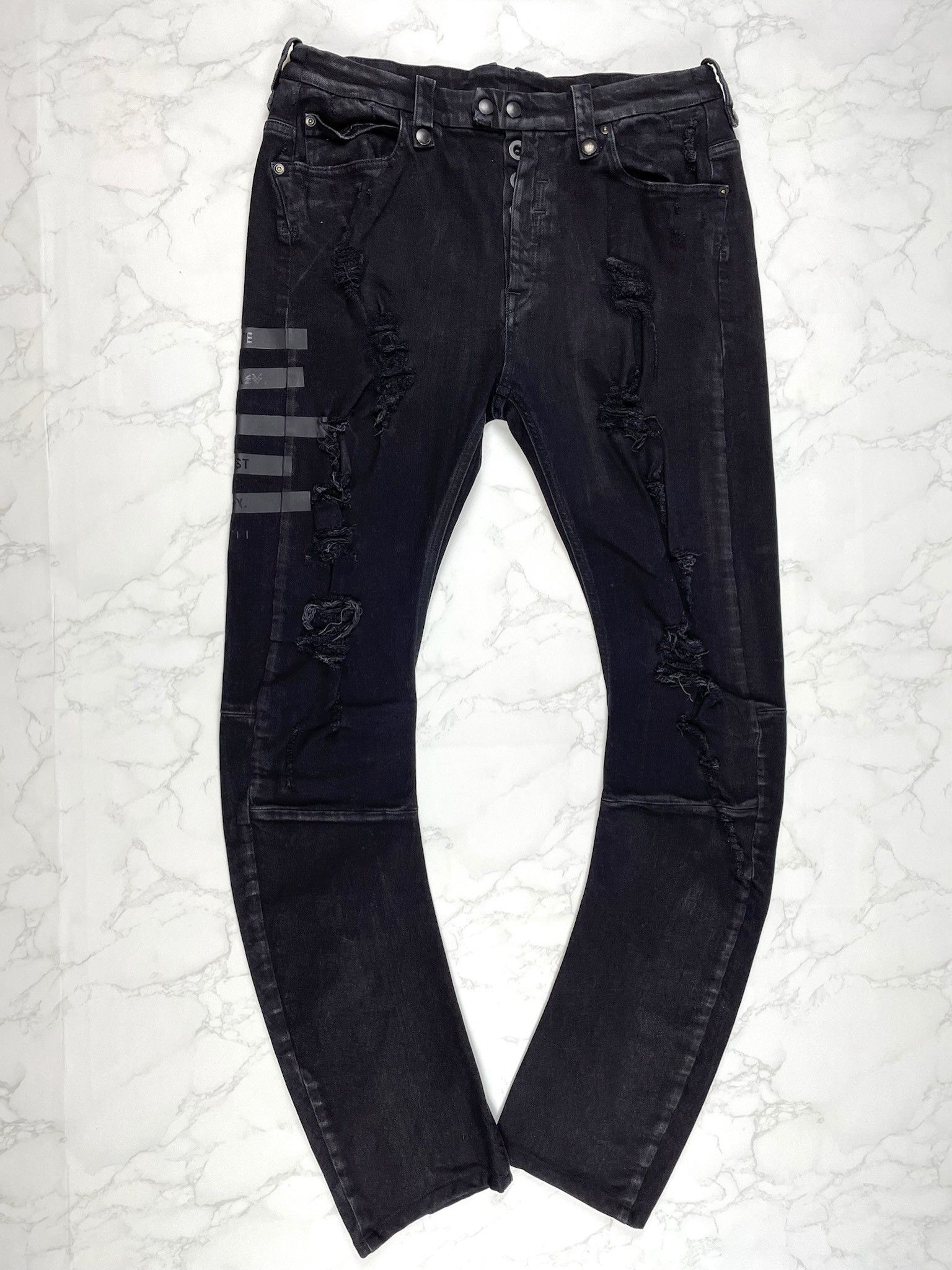 Ben Taverniti Unravel Project LOWEST PRICE Unravel Project Distoyed Skinny Jeans Size US 32 / EU 48 - 6 Thumbnail