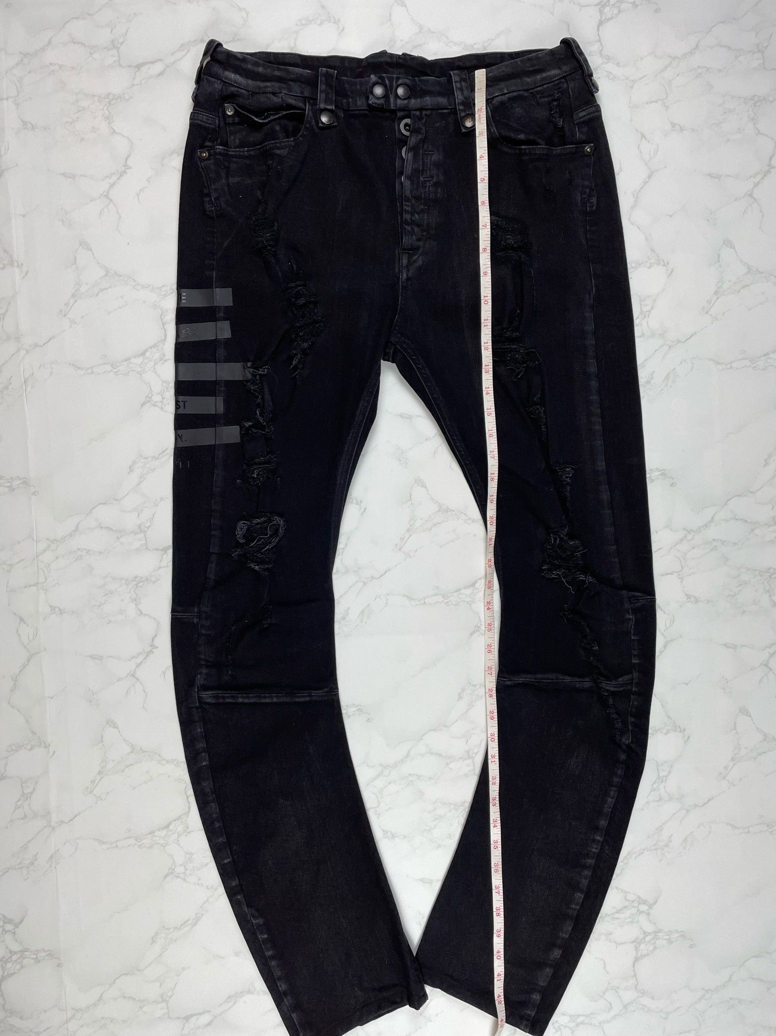 Ben Taverniti Unravel Project LOWEST PRICE Unravel Project Distoyed Skinny Jeans Size US 32 / EU 48 - 4 Thumbnail
