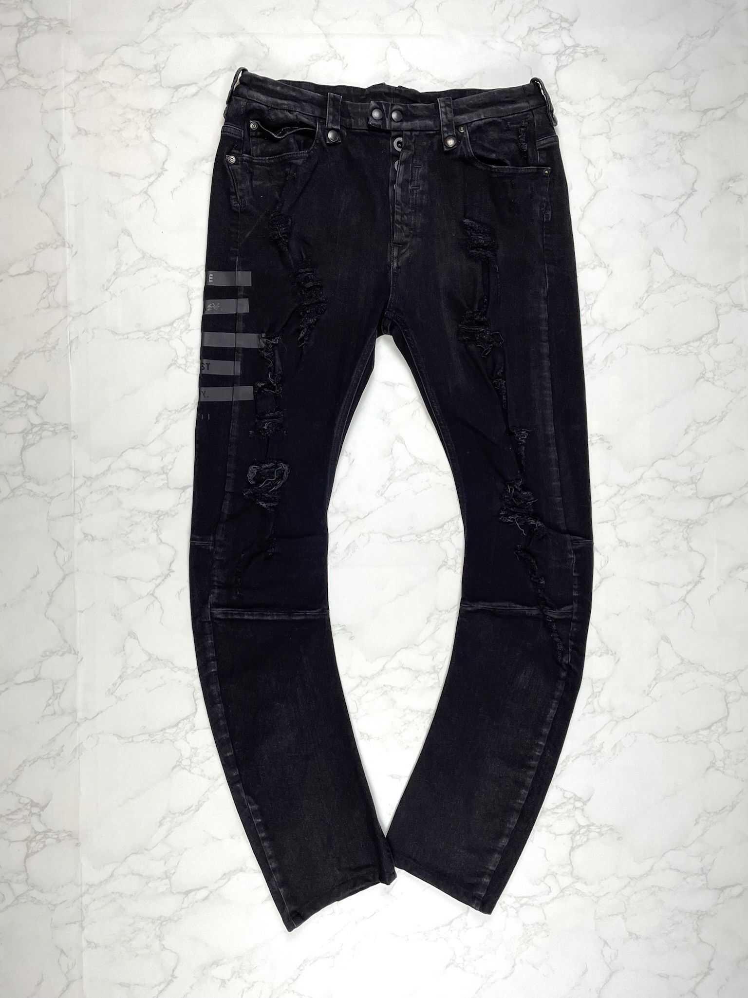 Ben Taverniti Unravel Project LOWEST PRICE Unravel Project Distoyed Skinny Jeans Size US 32 / EU 48 - 1 Thumbnail