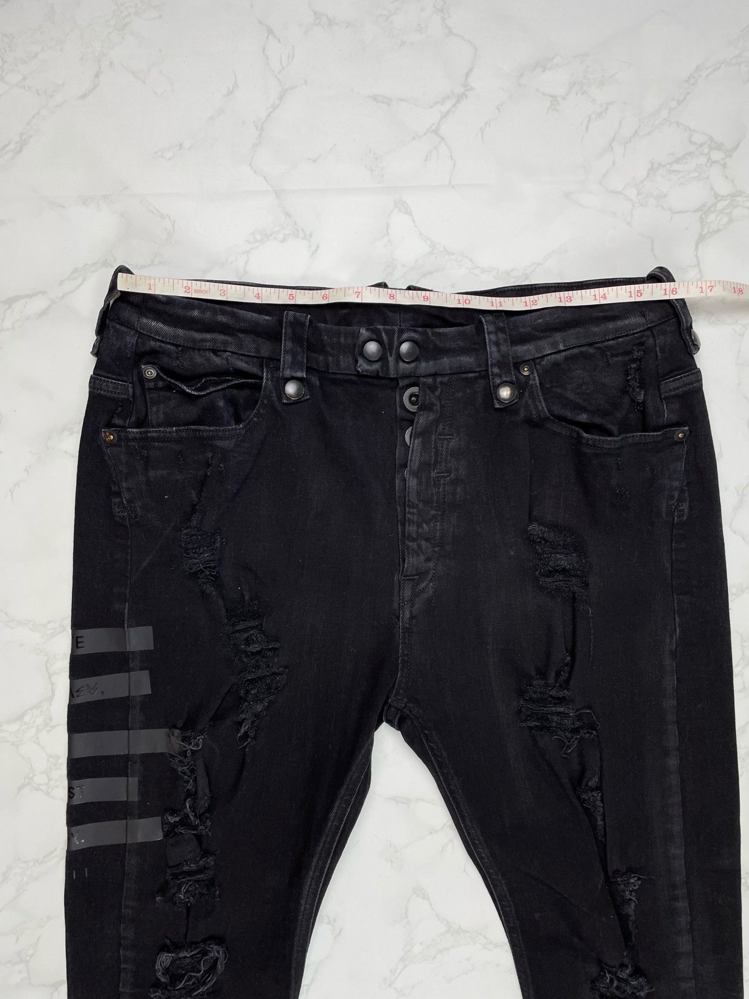 Ben Taverniti Unravel Project LOWEST PRICE Unravel Project Distoyed Skinny Jeans Size US 32 / EU 48 - 2 Thumbnail