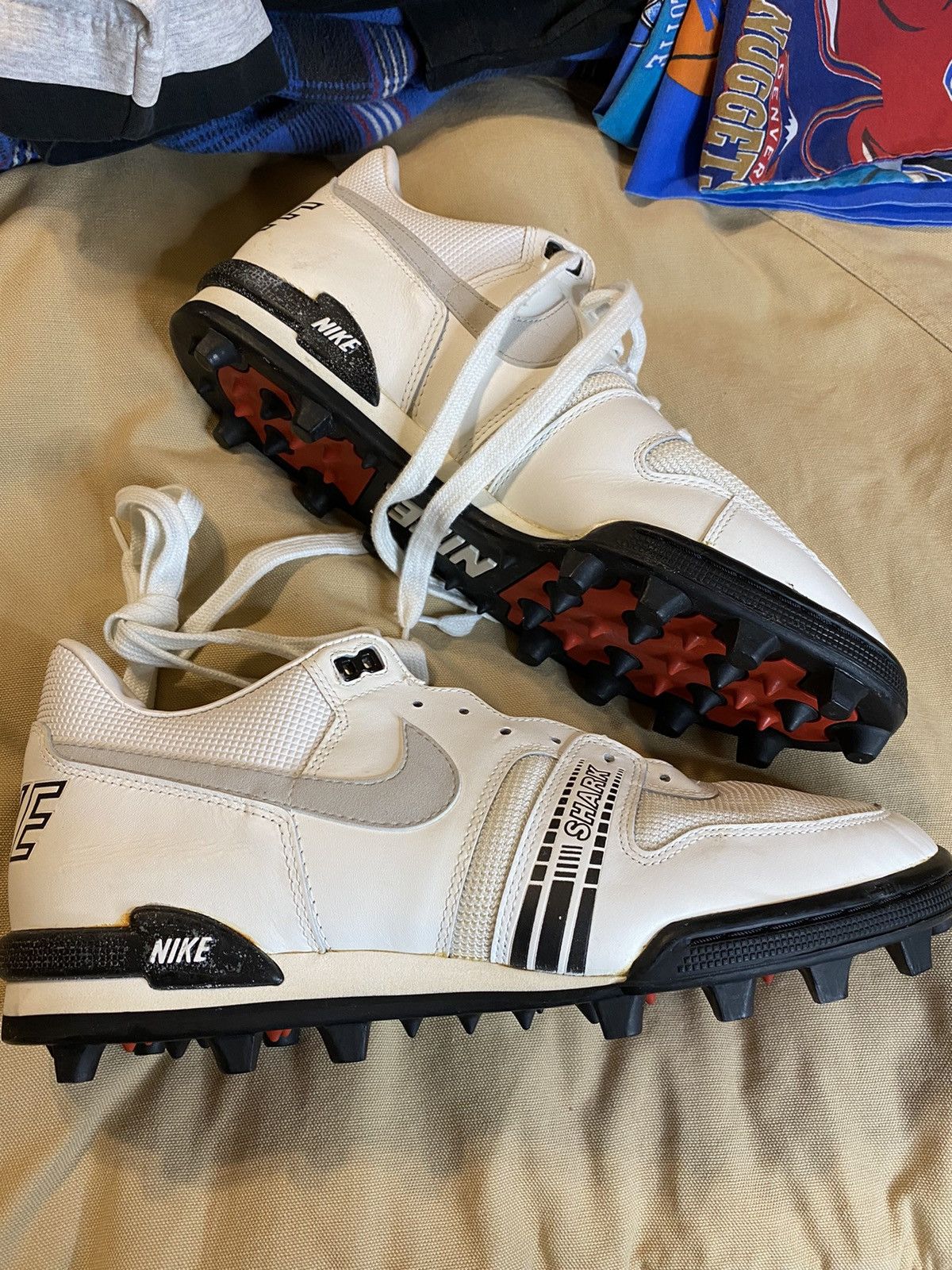 Nike Vintage Vintage Nike Land Shark Football Cleats Grailed