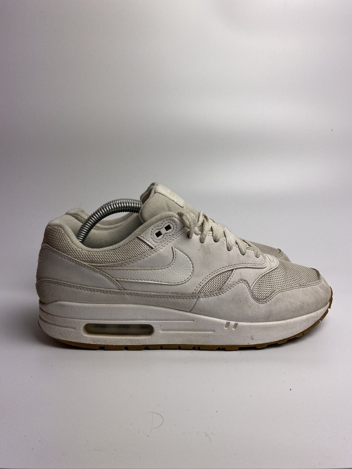 Nike Nike Air Max 1 White Gum 2018 dunk Jordan +nsw tee Size US 9 / EU 42 - 3 Thumbnail