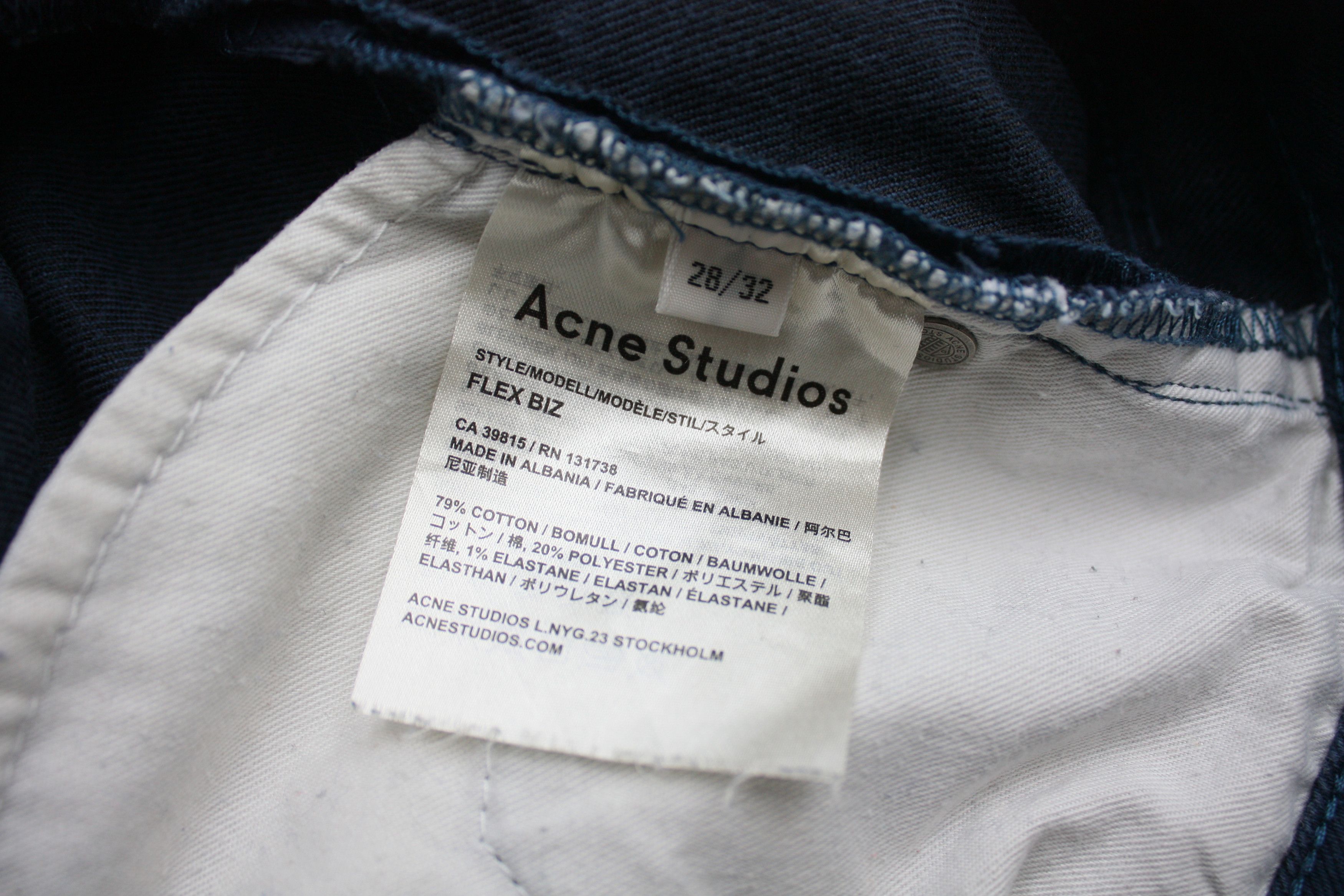 Acne Studios Acne Studios Flex Biz Denim Jeans Size US 28 / EU 44 - 5 Thumbnail